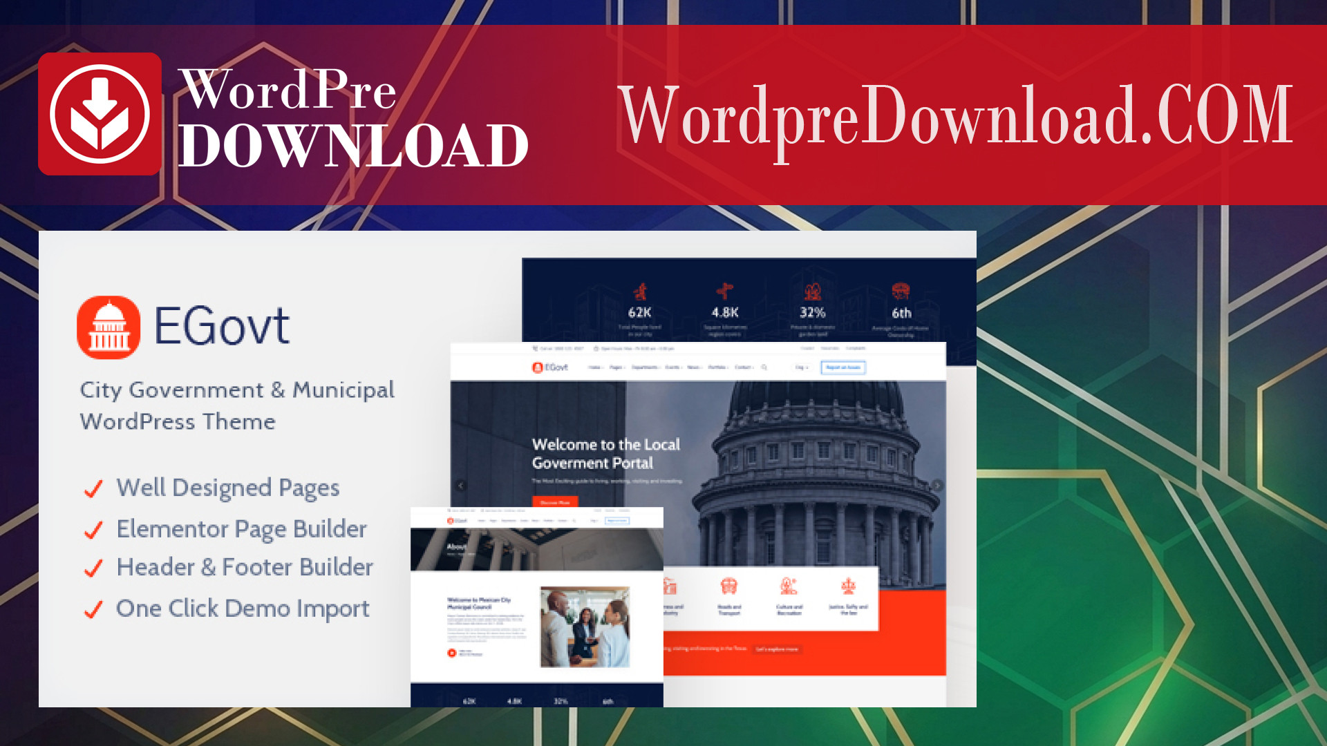 EGovt – City Government WordPress Theme – WordpreDownload.COM