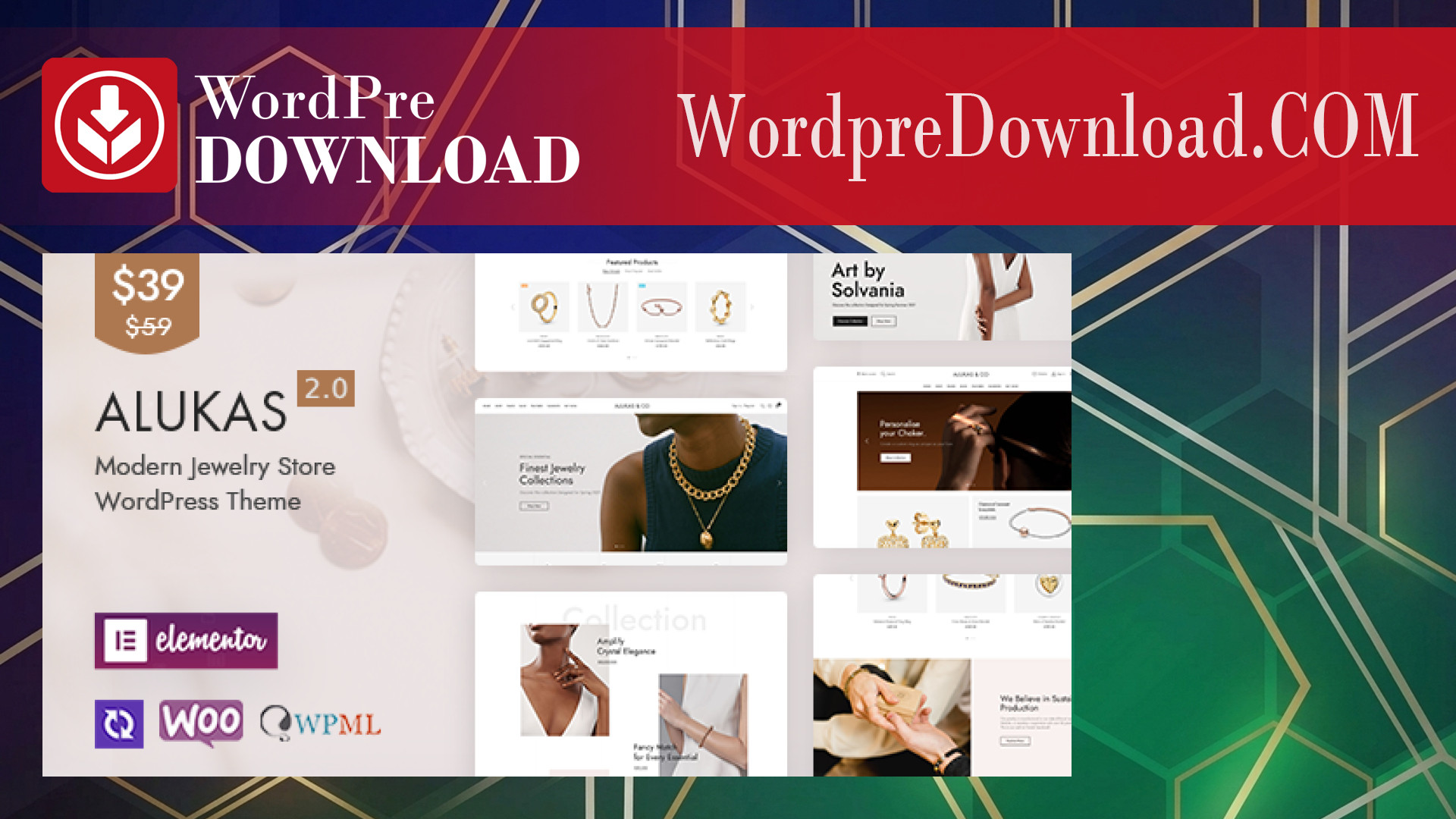 Alukas – Modern Jewelry Store WordPress Theme – WordpreDownload.COM