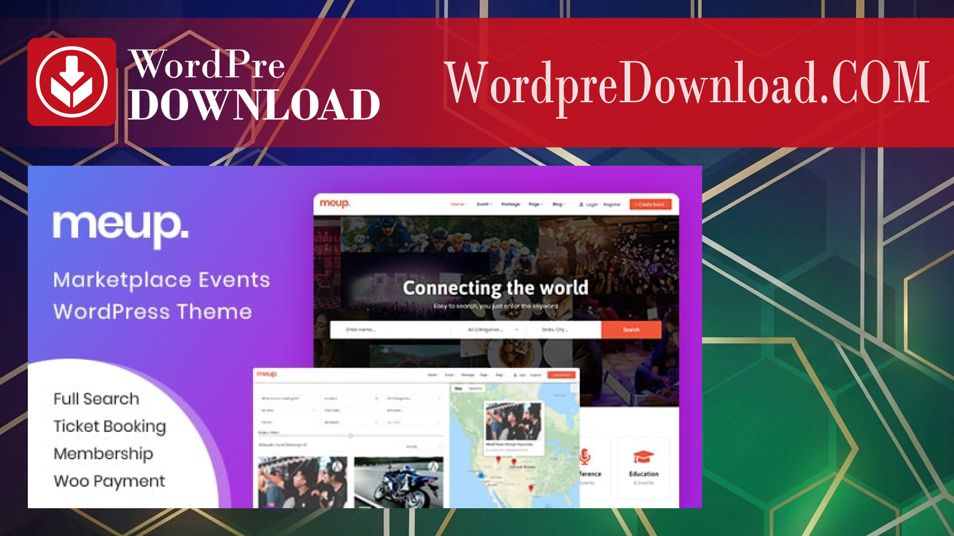 Meup – Marketplace Events WordPress Theme – WordpreDownload.COM