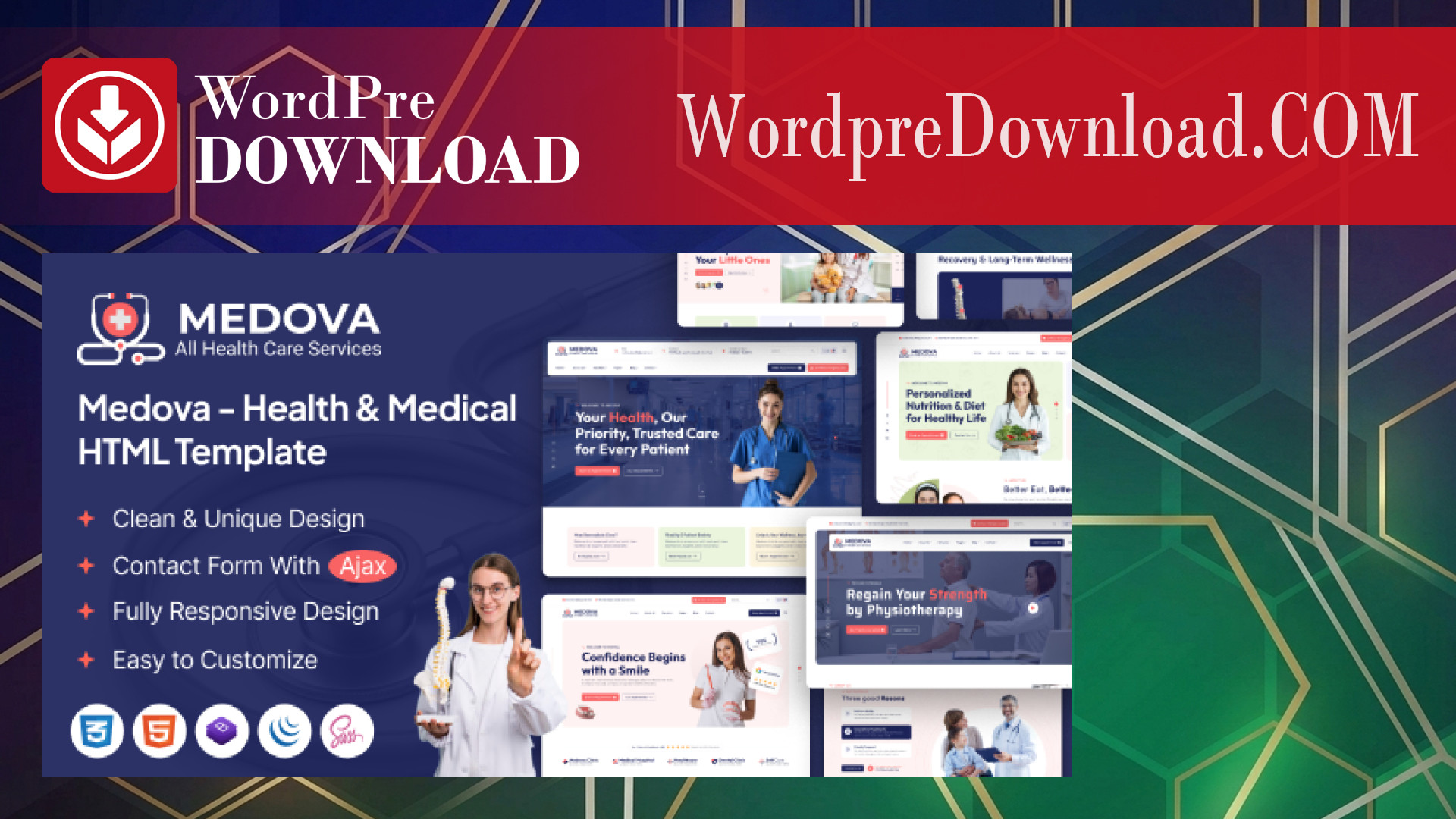 Medova – Health and Medical WordPress Theme – WordpreDownload.COM