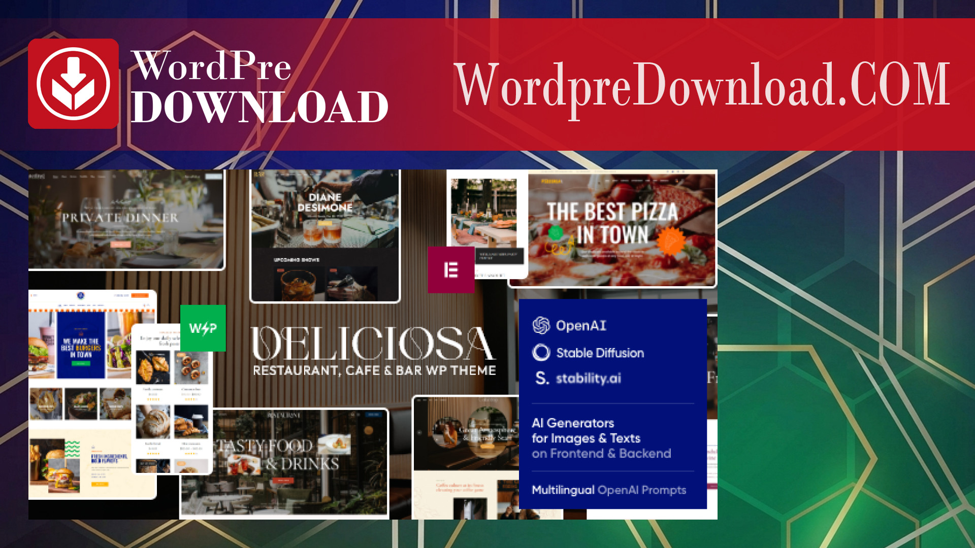 Deliciosa – Restaurant, Cafe and Bar WordPress Theme – WordpreDownload.COM