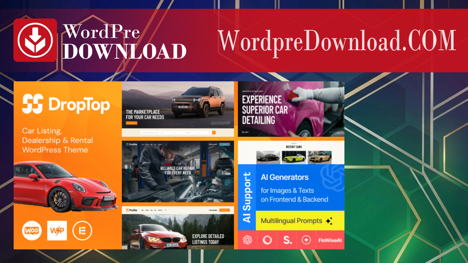 Drop-Top – Car Listing, Dealership and Rental WordPress Theme – WordpreDownload.COM