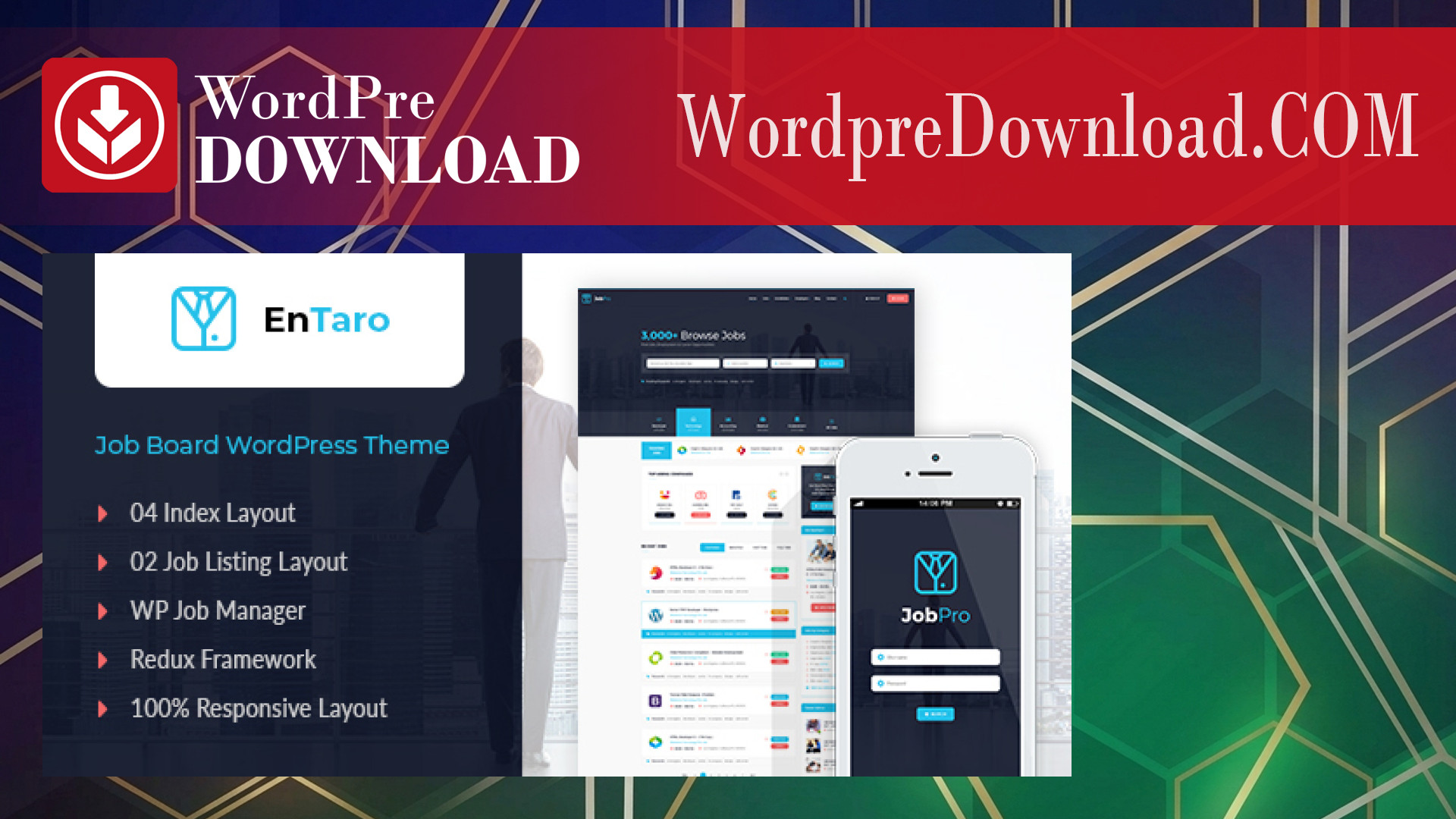 Entaro – Job Portal WordPress Theme – WordpreDownload.COM