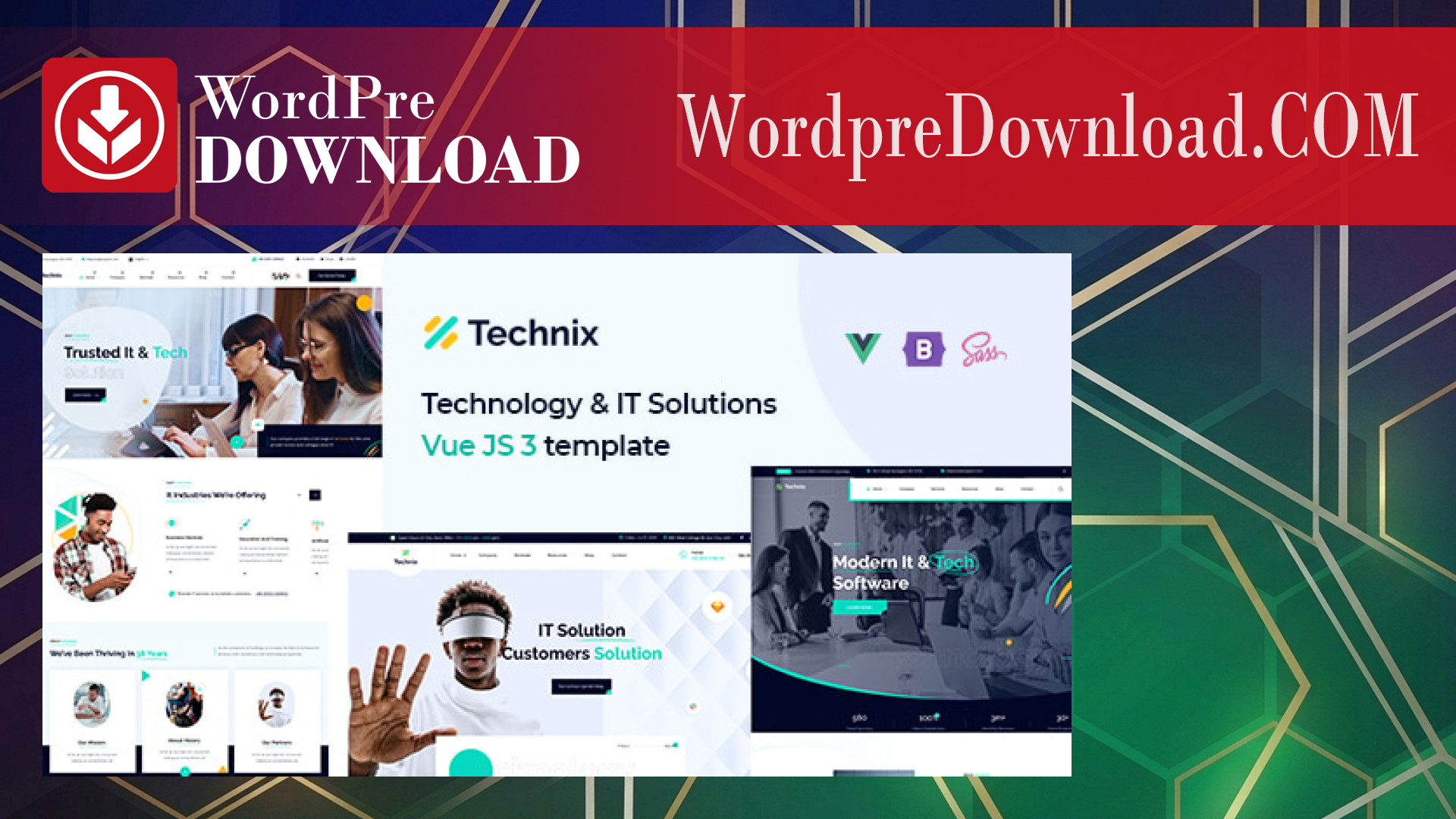 Technix – Technology and IT Solutions WordPress Theme – WordpreDownload.COM