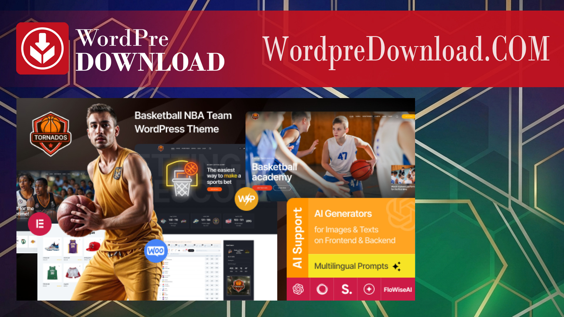 Tornados | Basketball NBA Team WordPress Theme – WordpreDownload.COM
