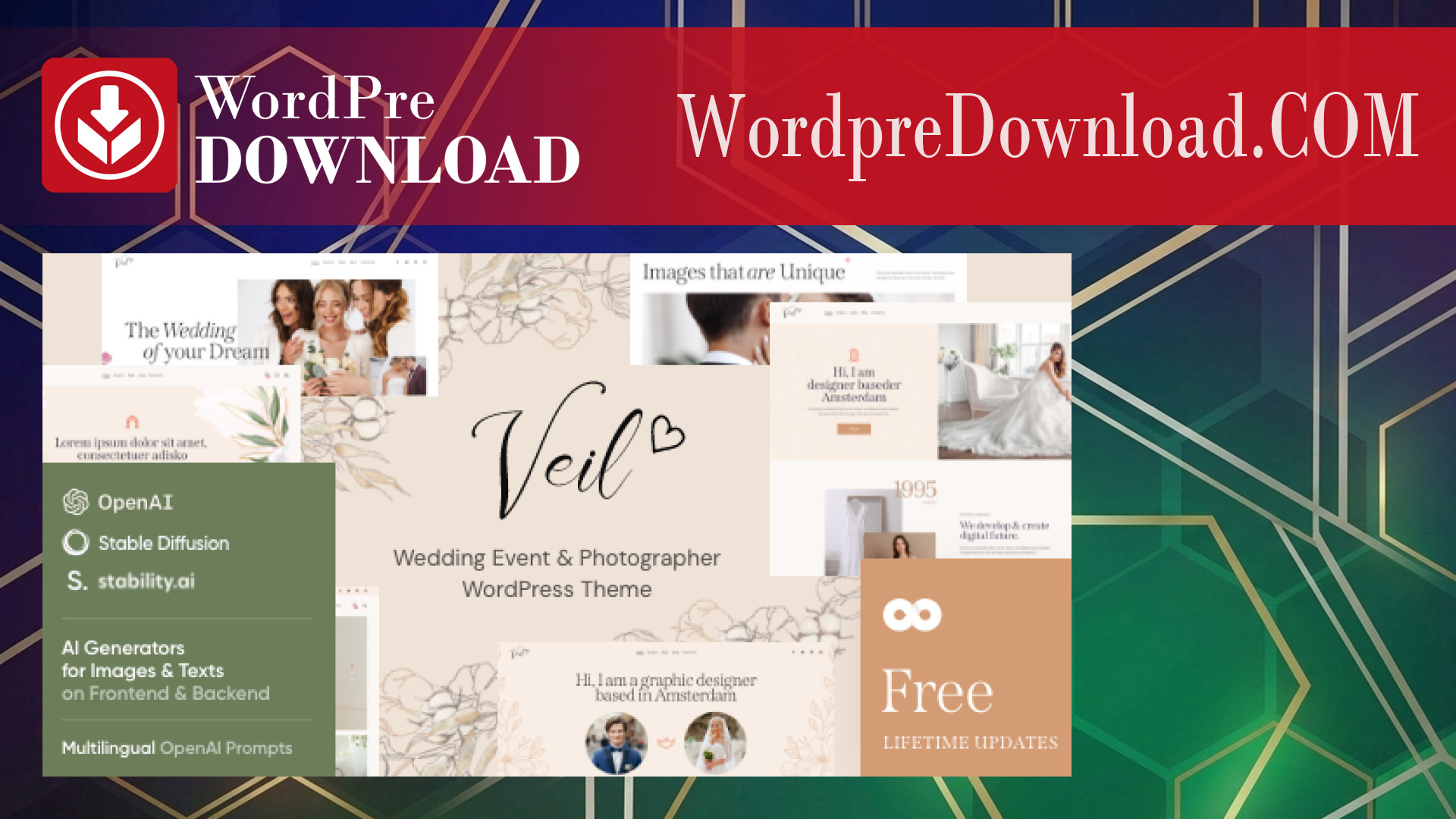 Veil – Wedding Event and Photographer WordPress Theme – WordpreDownload.COM