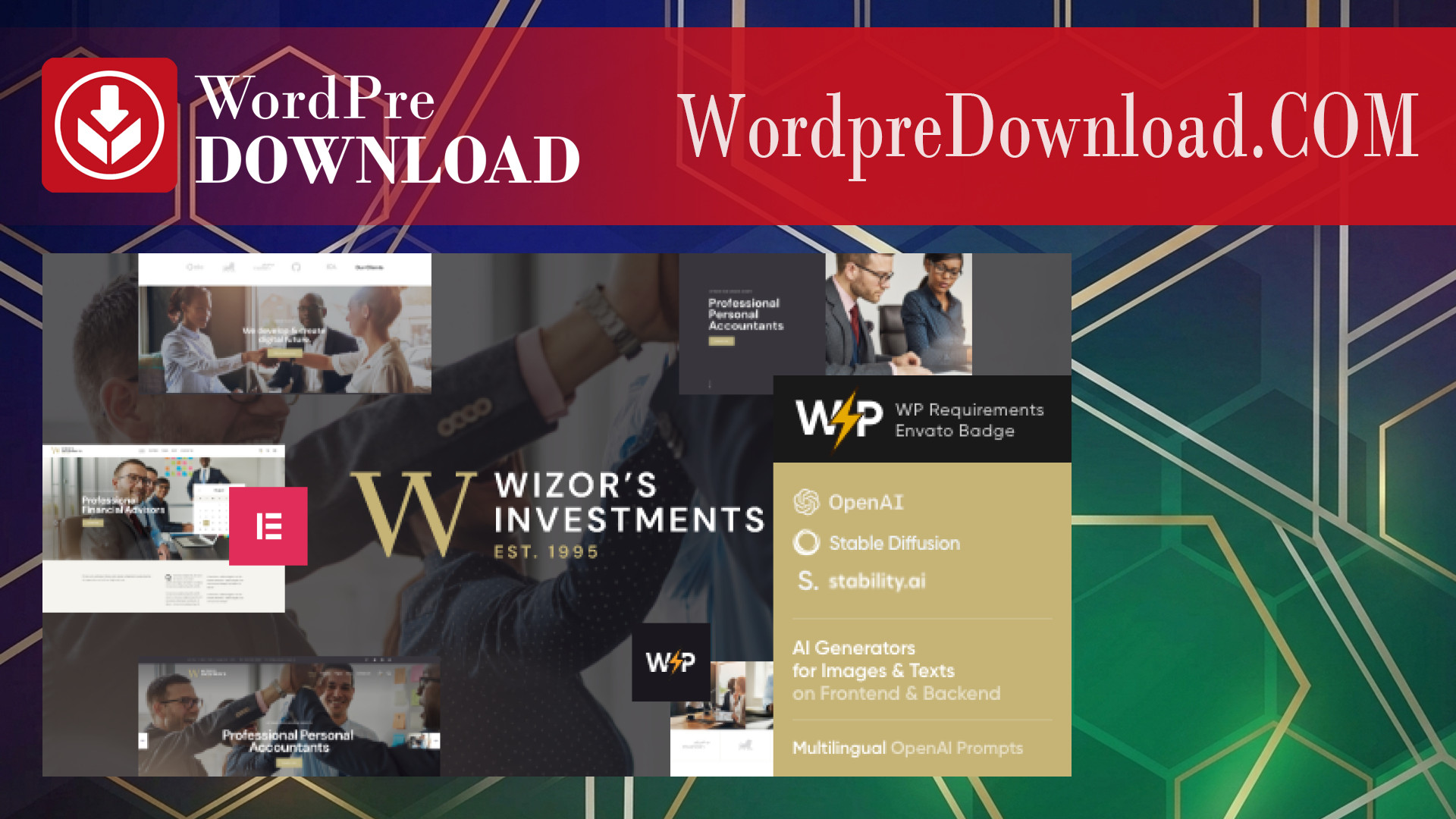 Wizor’s – Investments and Business Consulting Insurance WordPress Theme – WordpreDownload.COM