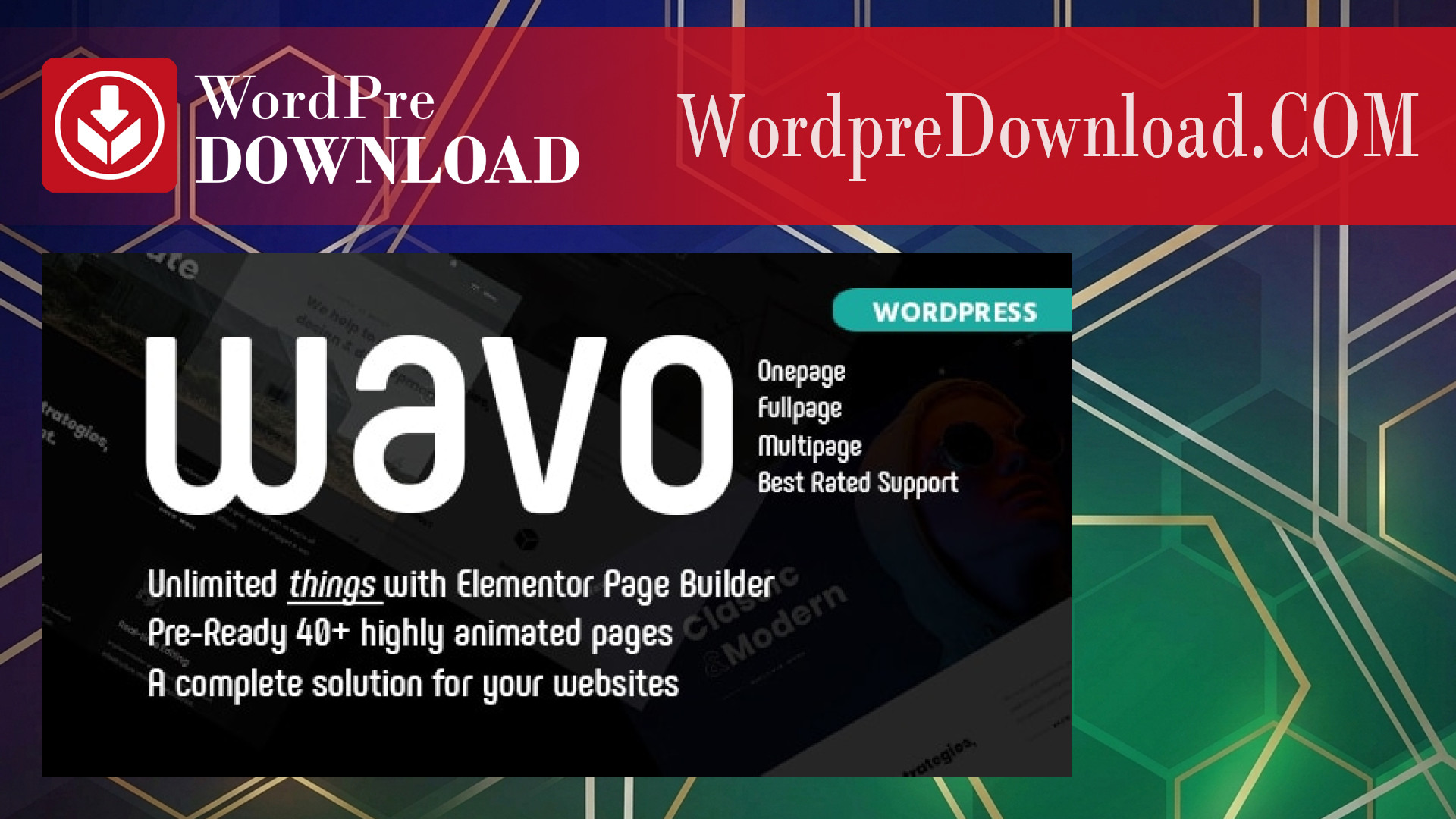 Wavo – Creative Portfolio and Agency Theme – WordpreDownload.COM