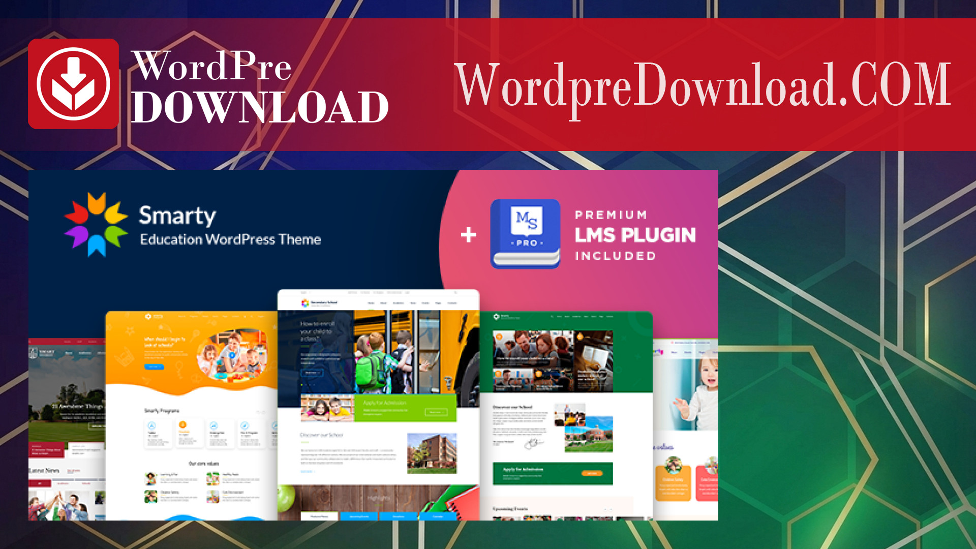 Smarty – Kindergarten, School, High school, College, University WordPress Theme – WordpreDownload.COM