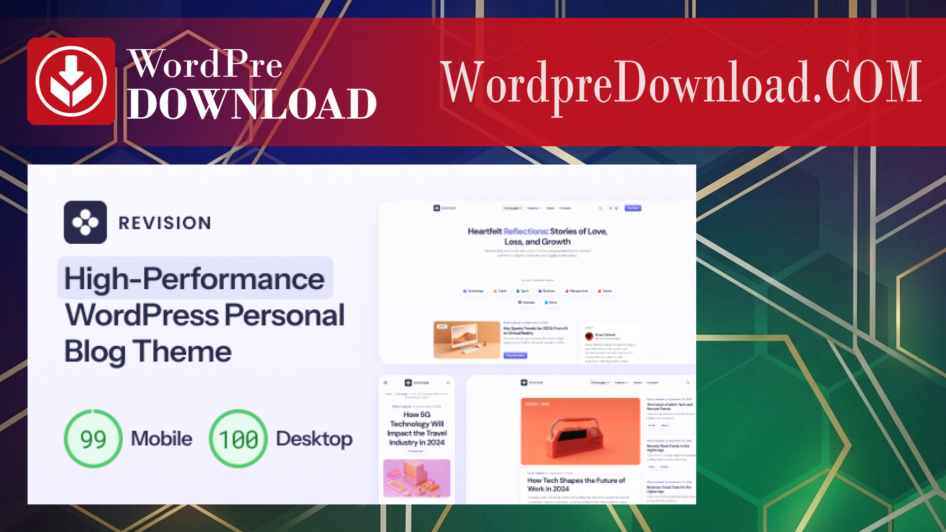 Revision – Optimized Personal Blog WordPress Theme – WordpreDownload.COM