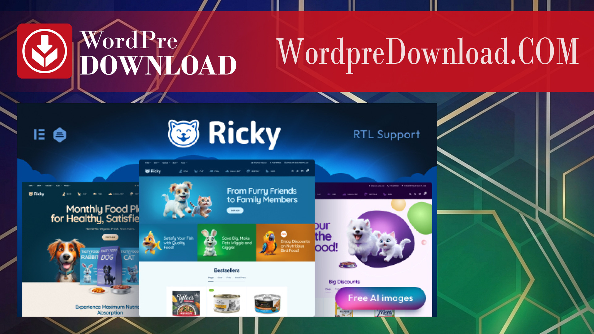 Ricky – Pet Shop and Care WooCoomerce Theme – WordpreDownload.COM