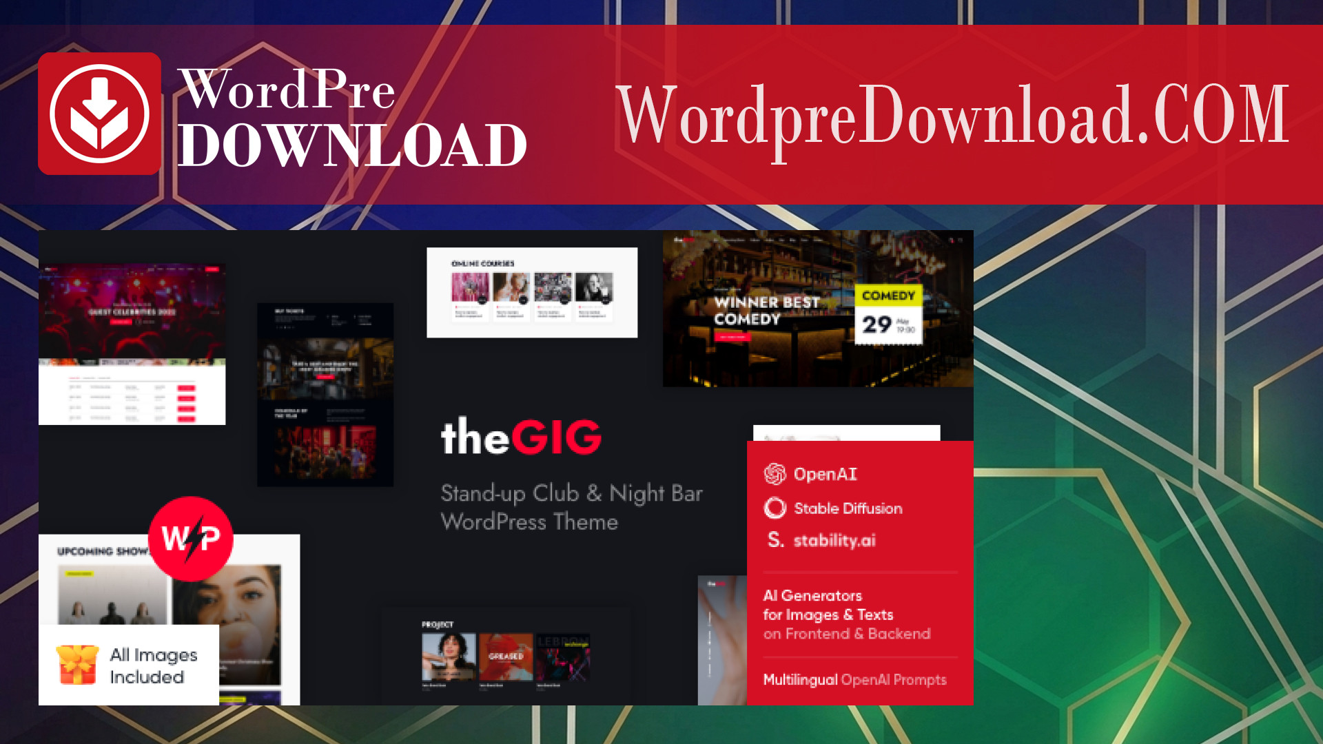 The Gig – Stand-up Club and Night Bar WordPress Theme – WordpreDownload.COM