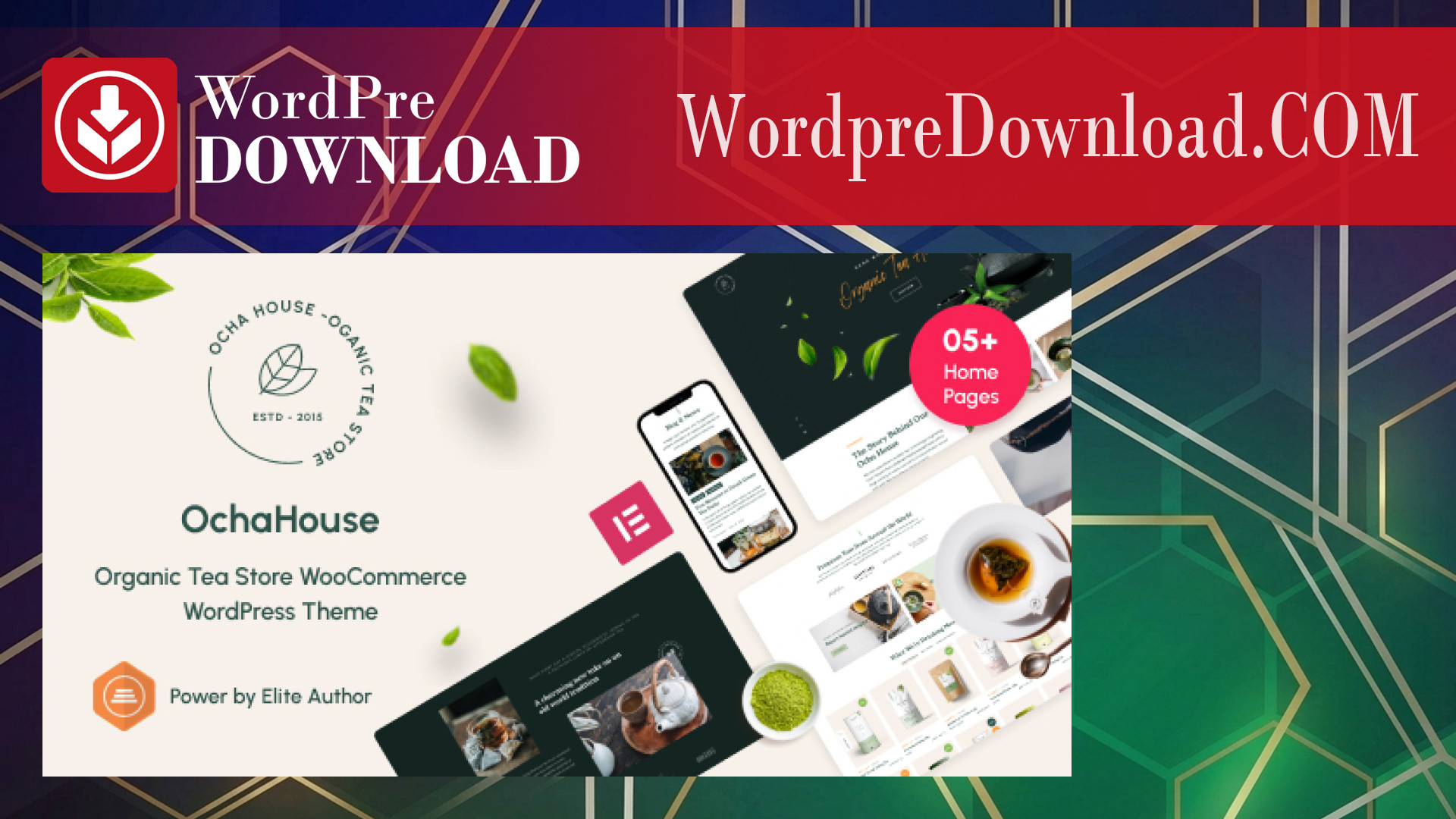 OchaHouse – Organic Tea Store WooCommerce WordPress Theme – WordpreDownload.COM