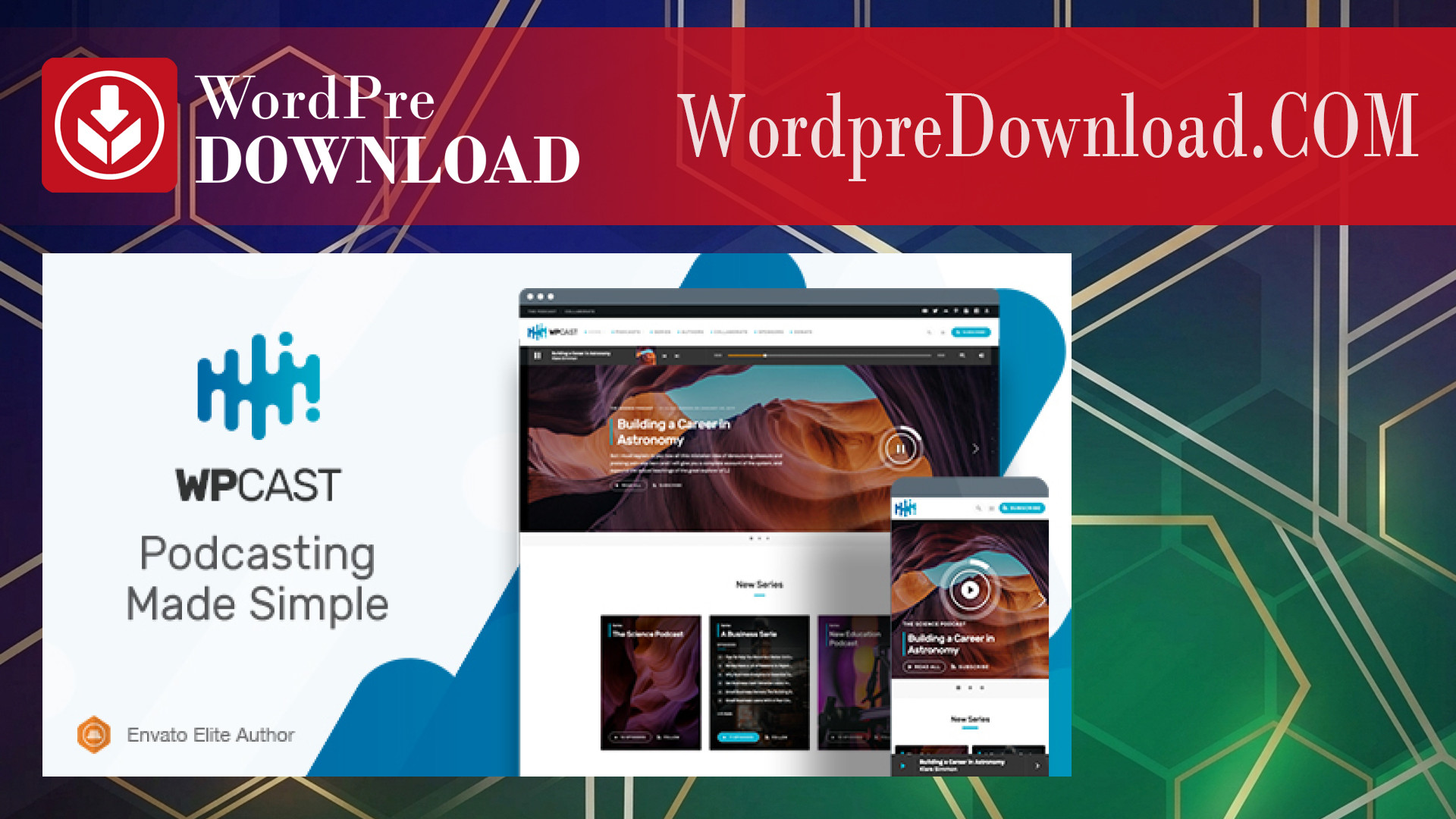 Wpcast – Audio Podcast WordPress Theme – WordpreDownload.COM
