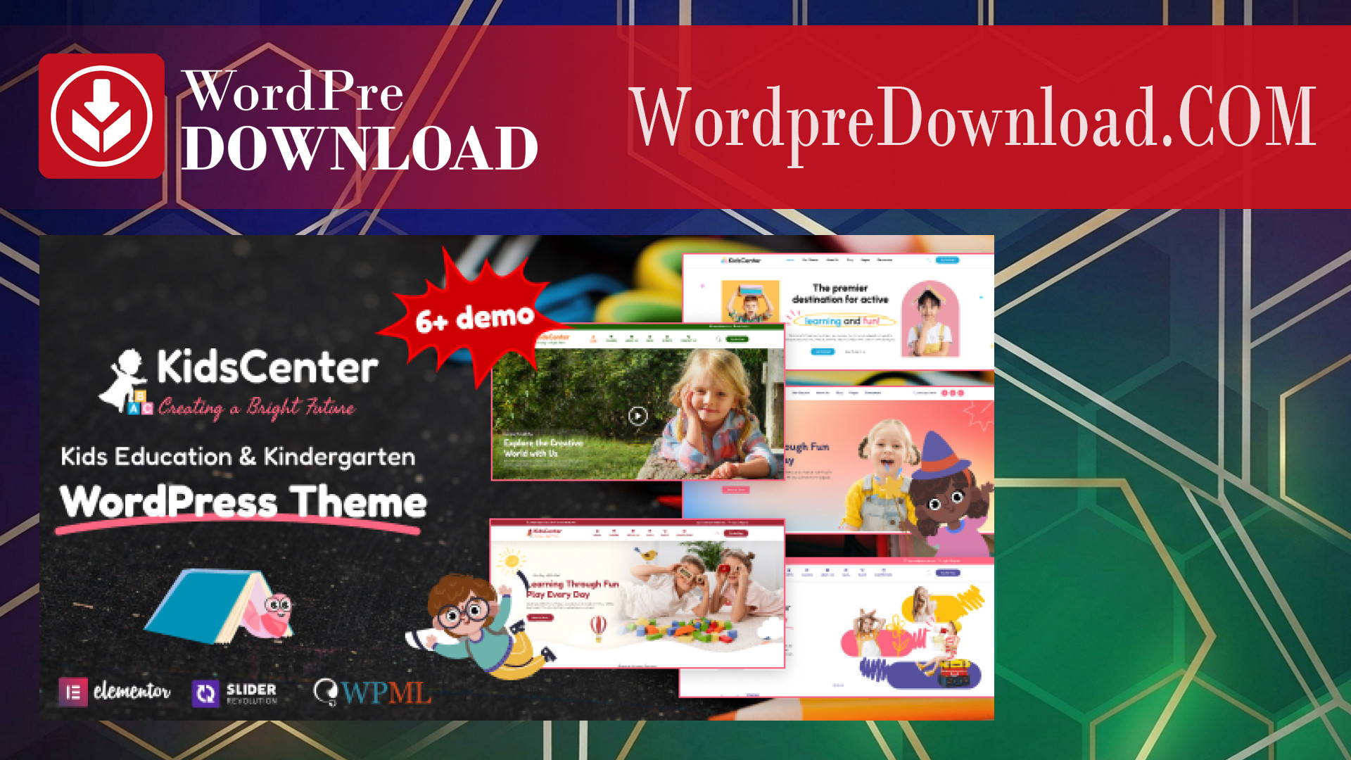 KidsCenter – Kid Care Education WordPress Theme – WordpreDownload.COM