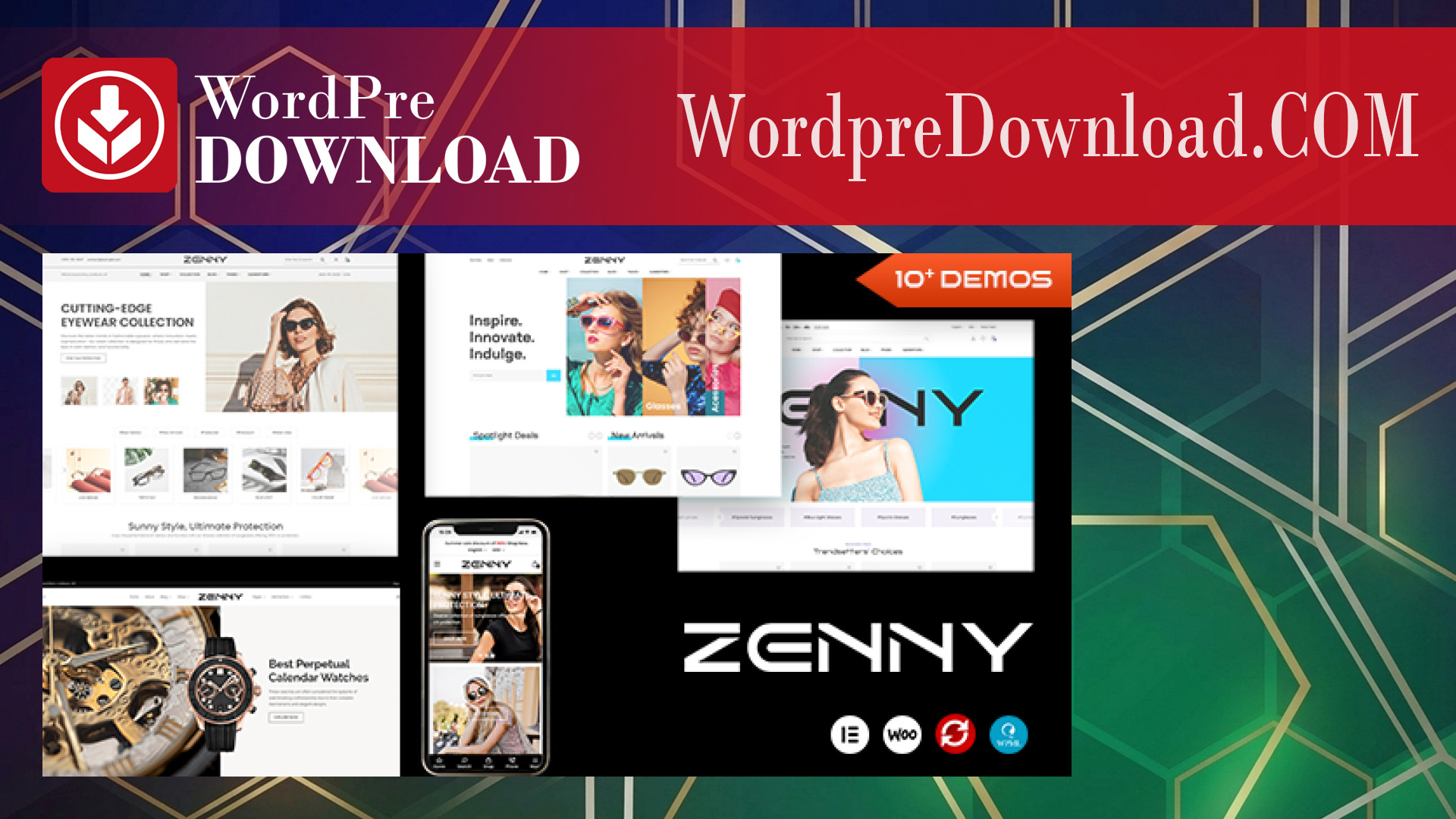 Zenny – Eyewear and Glasses Elementor WooCommerce WordPress Theme – WordpreDownload.COM
