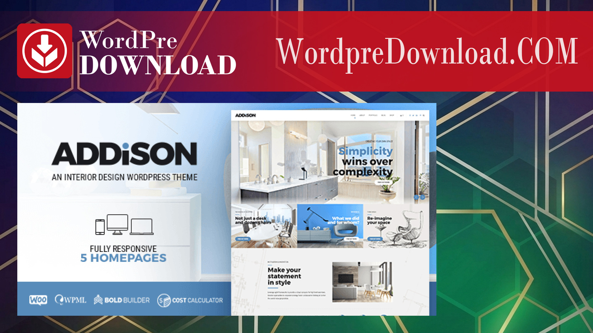 Addison – Architecture and Interior Design WordPress Theme – WordpreDownload.COM