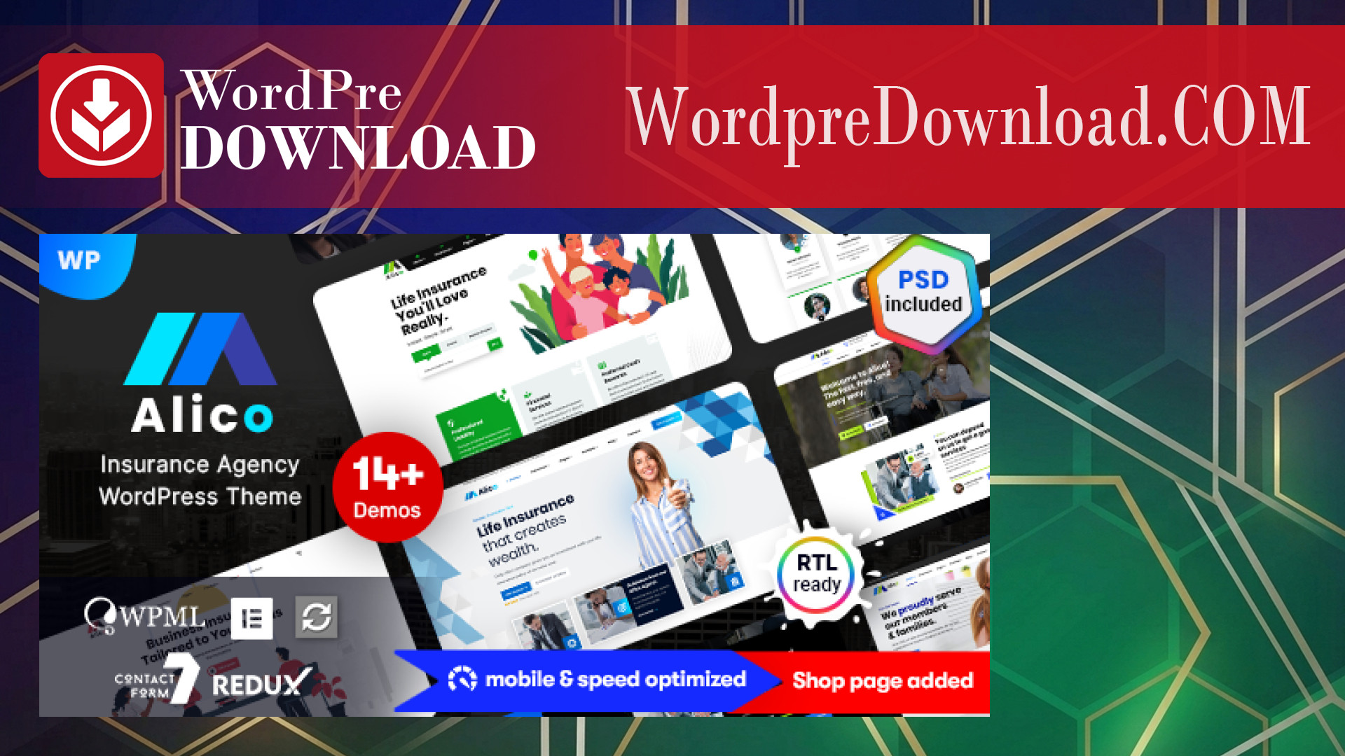 Alico – Insurance WordPress Theme – WordpreDownload.COM