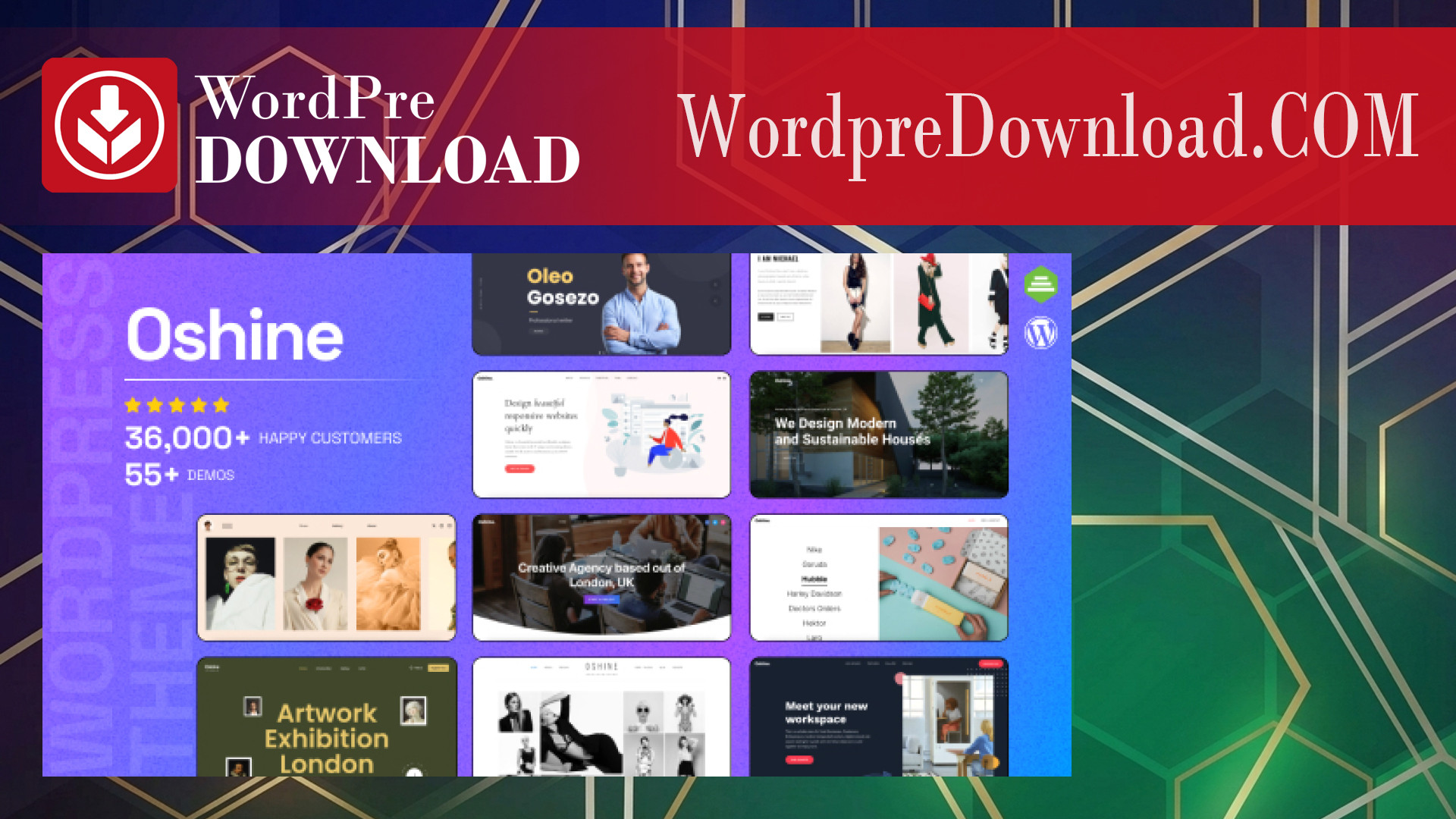 Oshine Multipurpose WordPress Theme – WordpreDownload.COM