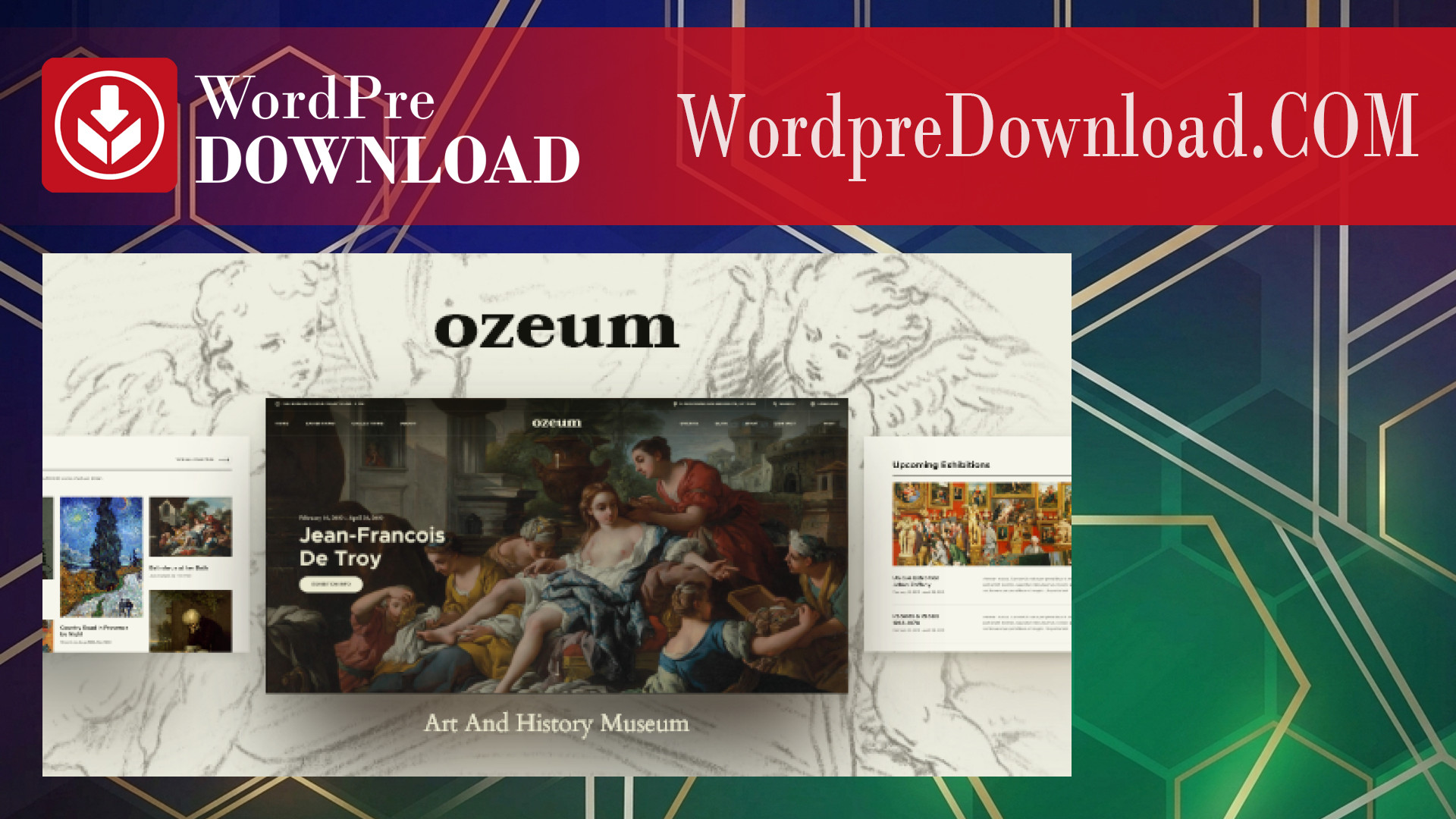 Ozeum | Modern Art Gallery and Creative Online Museum WordPress Theme – WordpreDownload.COM