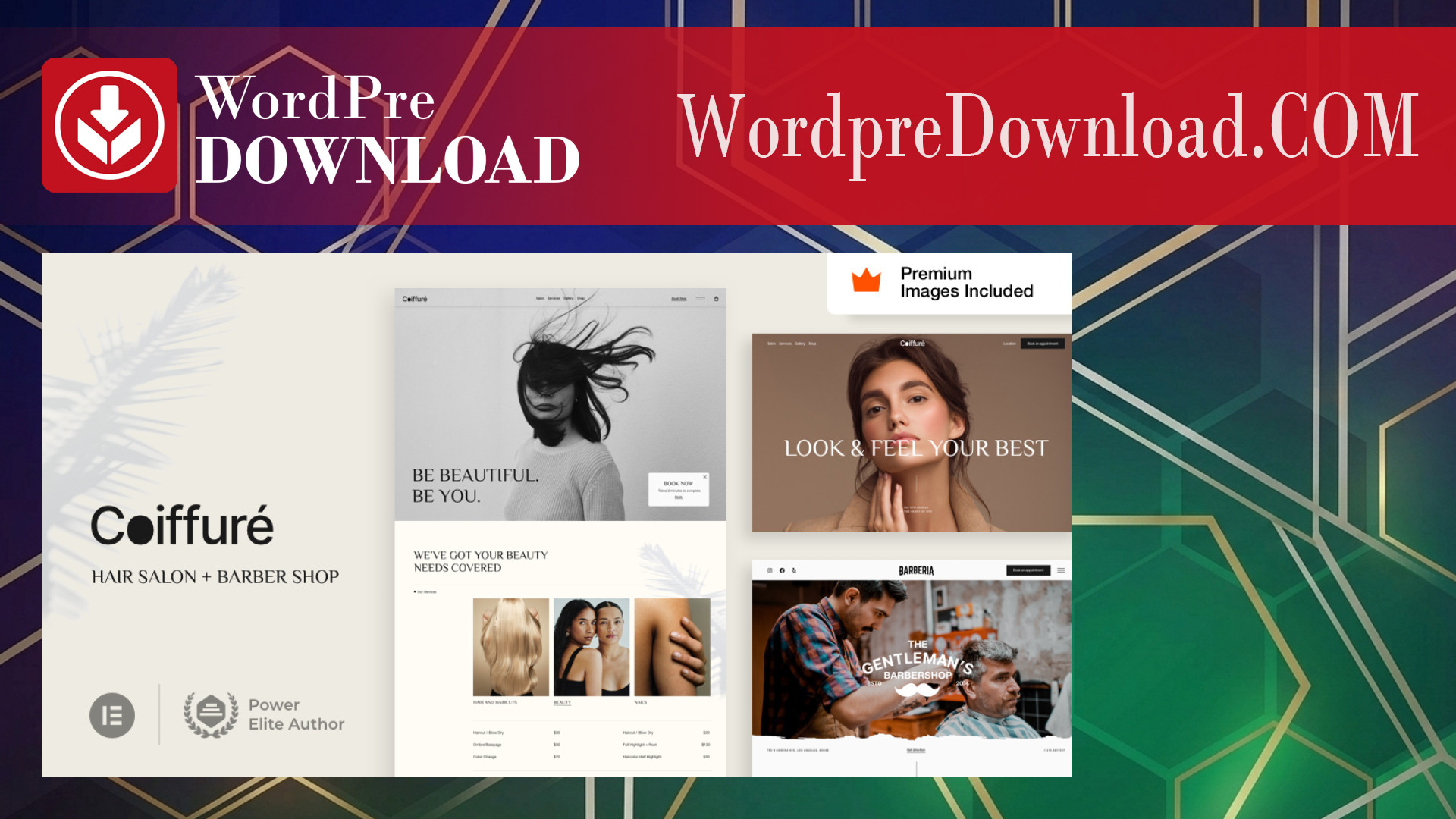 Coiffure – Hair Salon and Barber WordPress Theme – WordpreDownload.COM