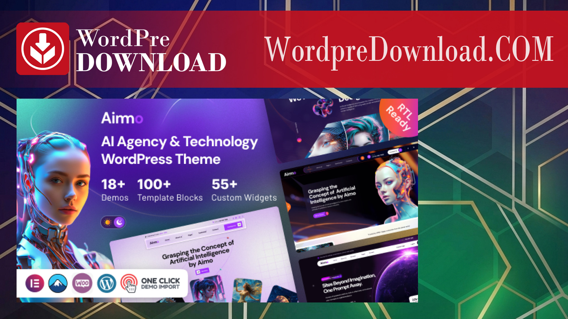 Aimo – AI Agency and Technology WordPress Theme – WordpreDownload.COM
