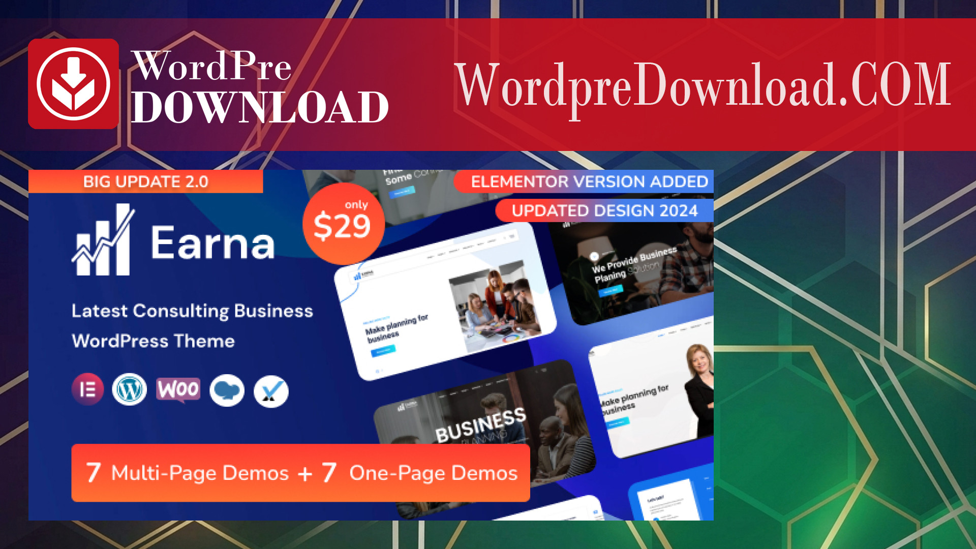 Earna – Consulting Business WordPress Theme – WordpreDownload.COM