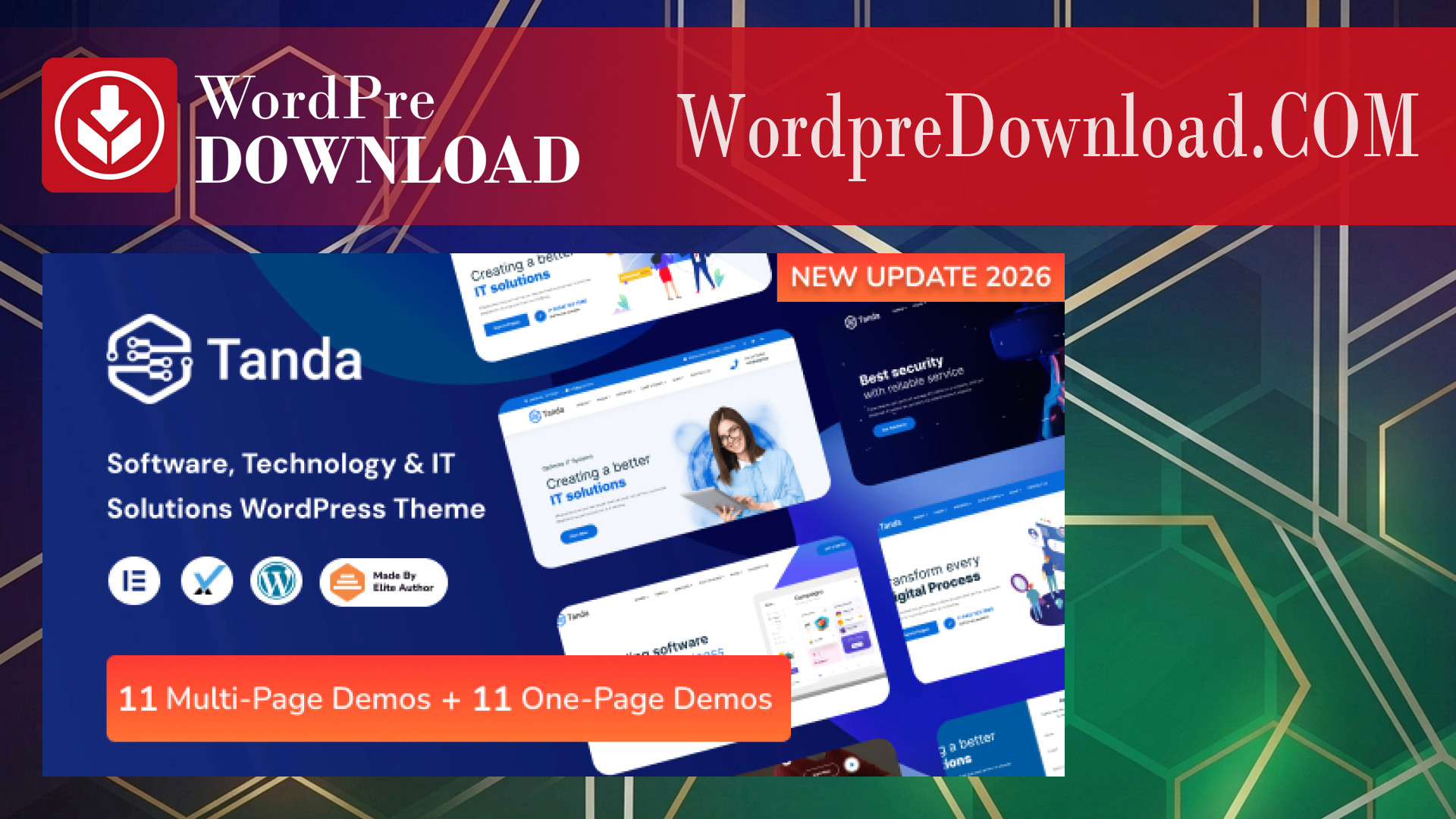 Tanda – Technology and IT Solutions WordPress Theme – WordpreDownload.COM