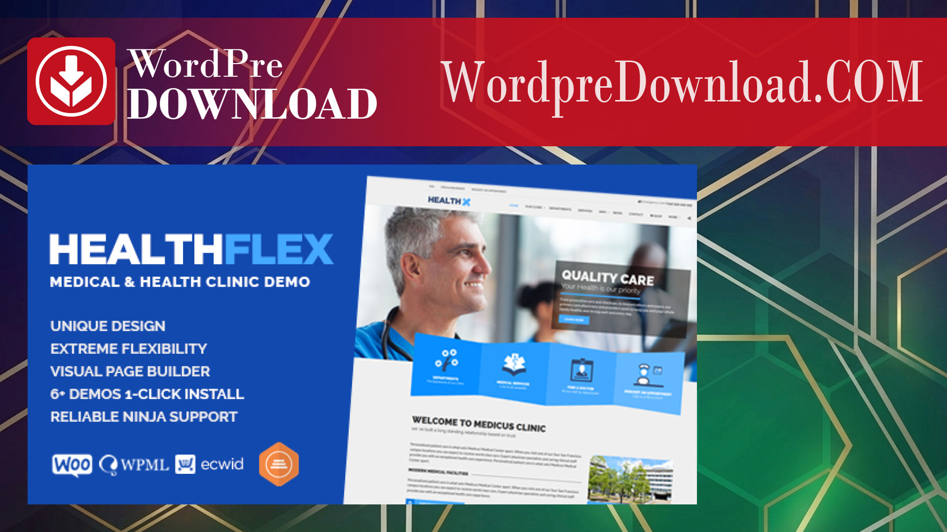 HEALTHFLEX Medical Clinic & Health Theme – WordpreDownload.COM