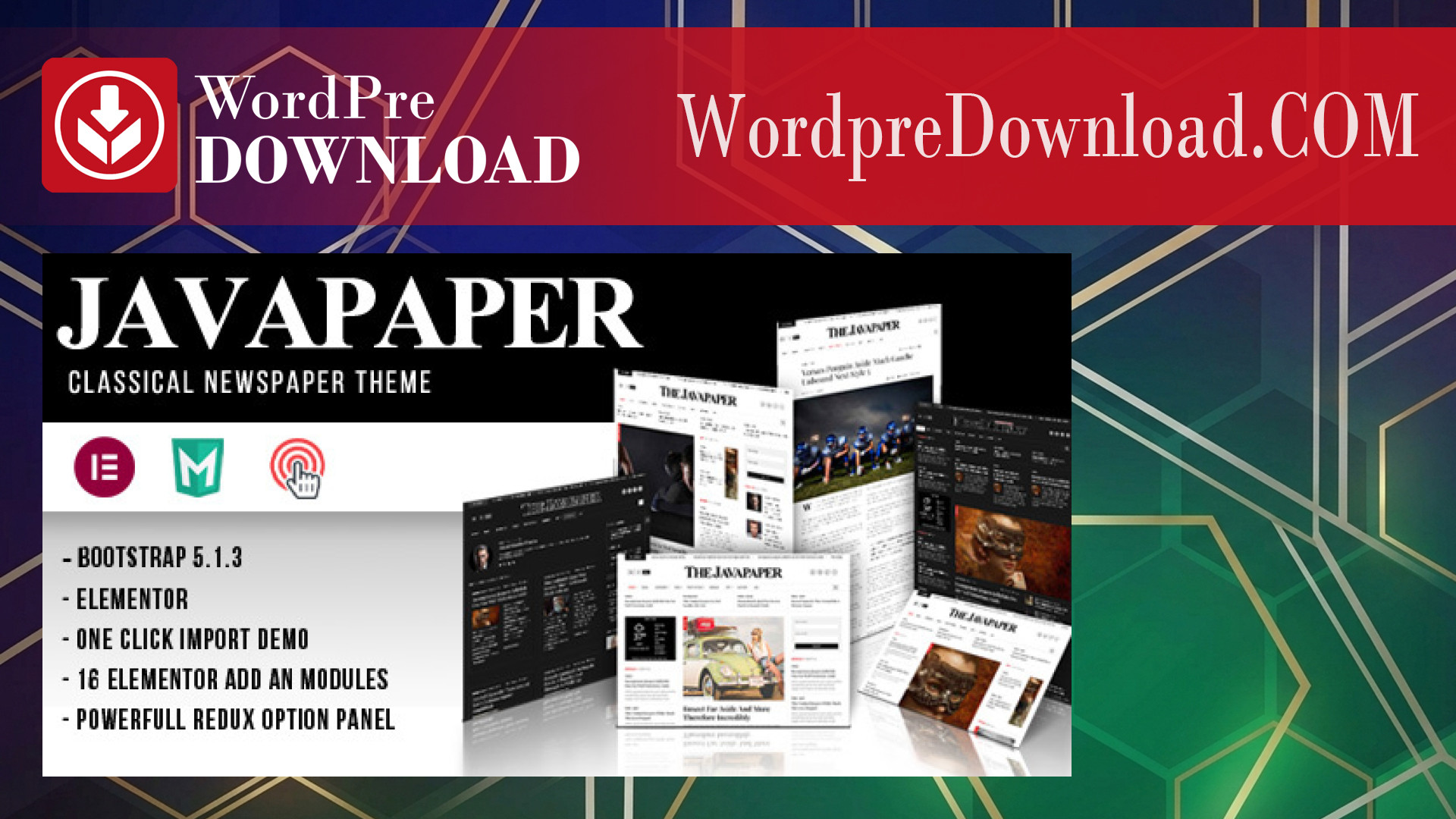 Javapaper – Classic Newspaper Theme – WordpreDownload.COM