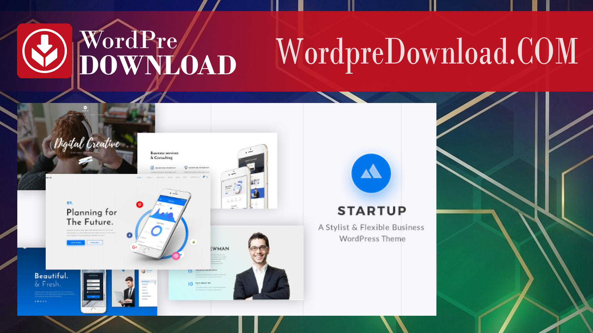 StartUp Responsive Multi-Purpose WordPress Theme – WordpreDownload.COM