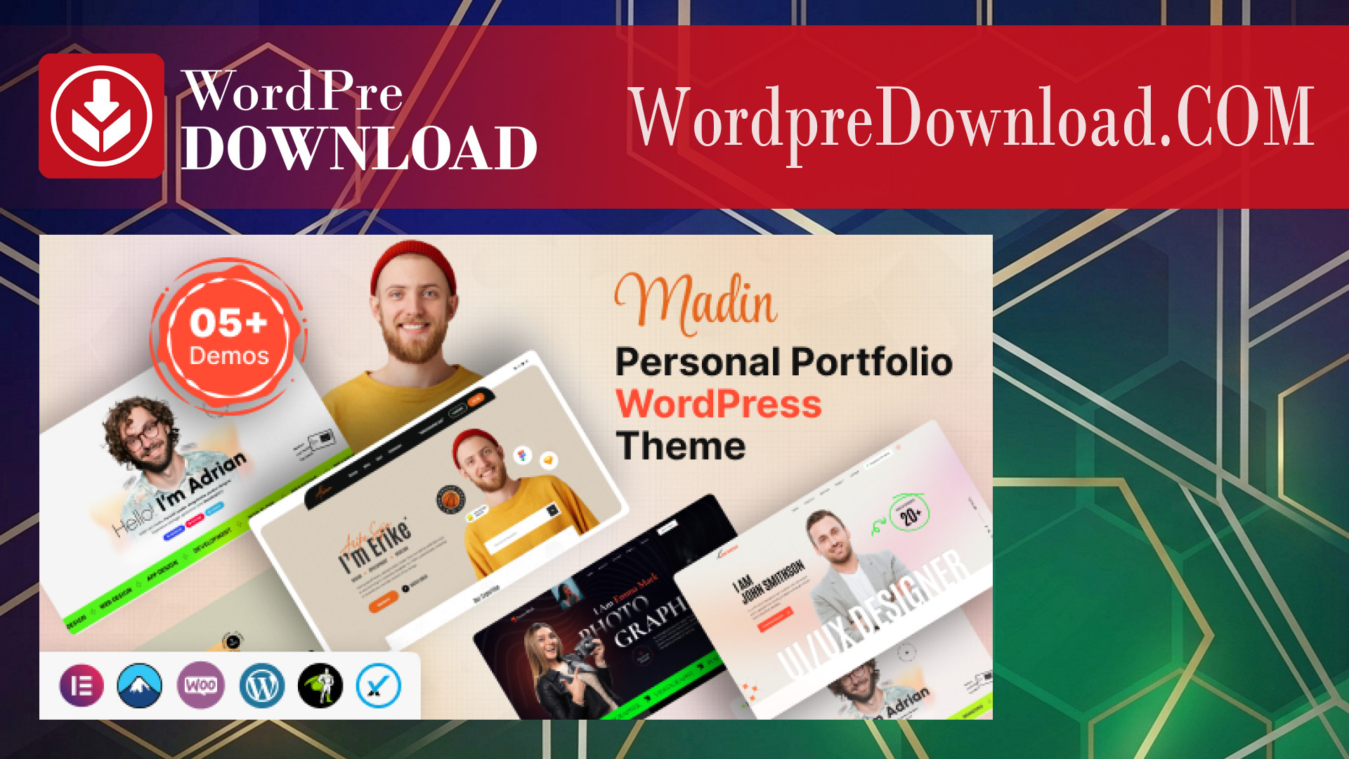 Madin – Personal Portfolio WordPress Theme – WordpreDownload.COM