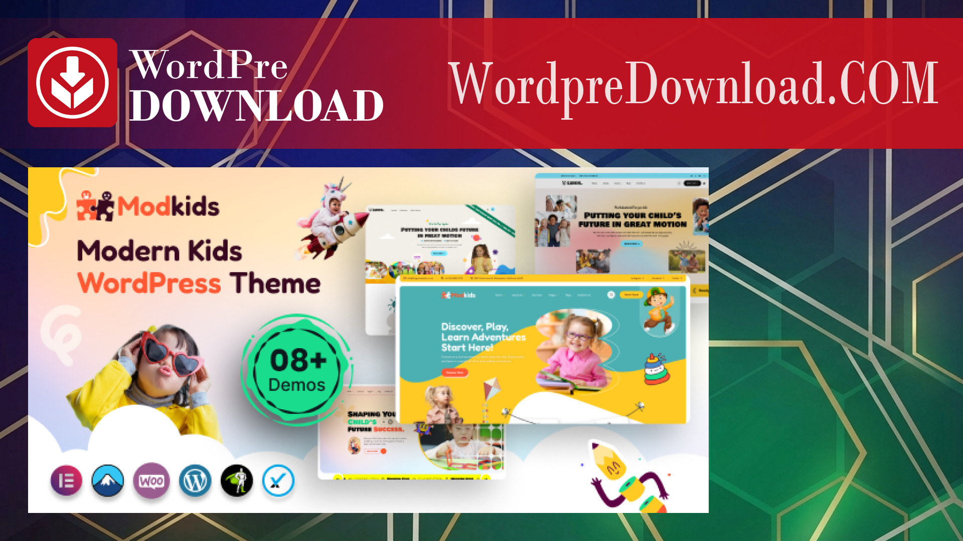 Modkids – Modern Kids WordPress Theme – WordpreDownload.COM