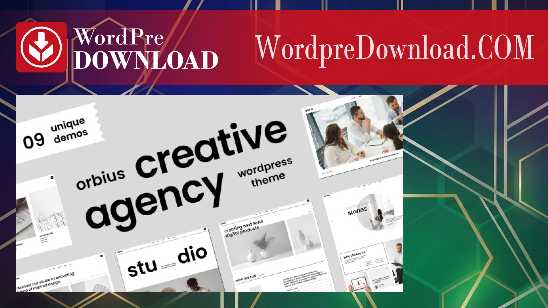 Orbius – Creative Agency and Portfolio Theme – WordpreDownload.COM