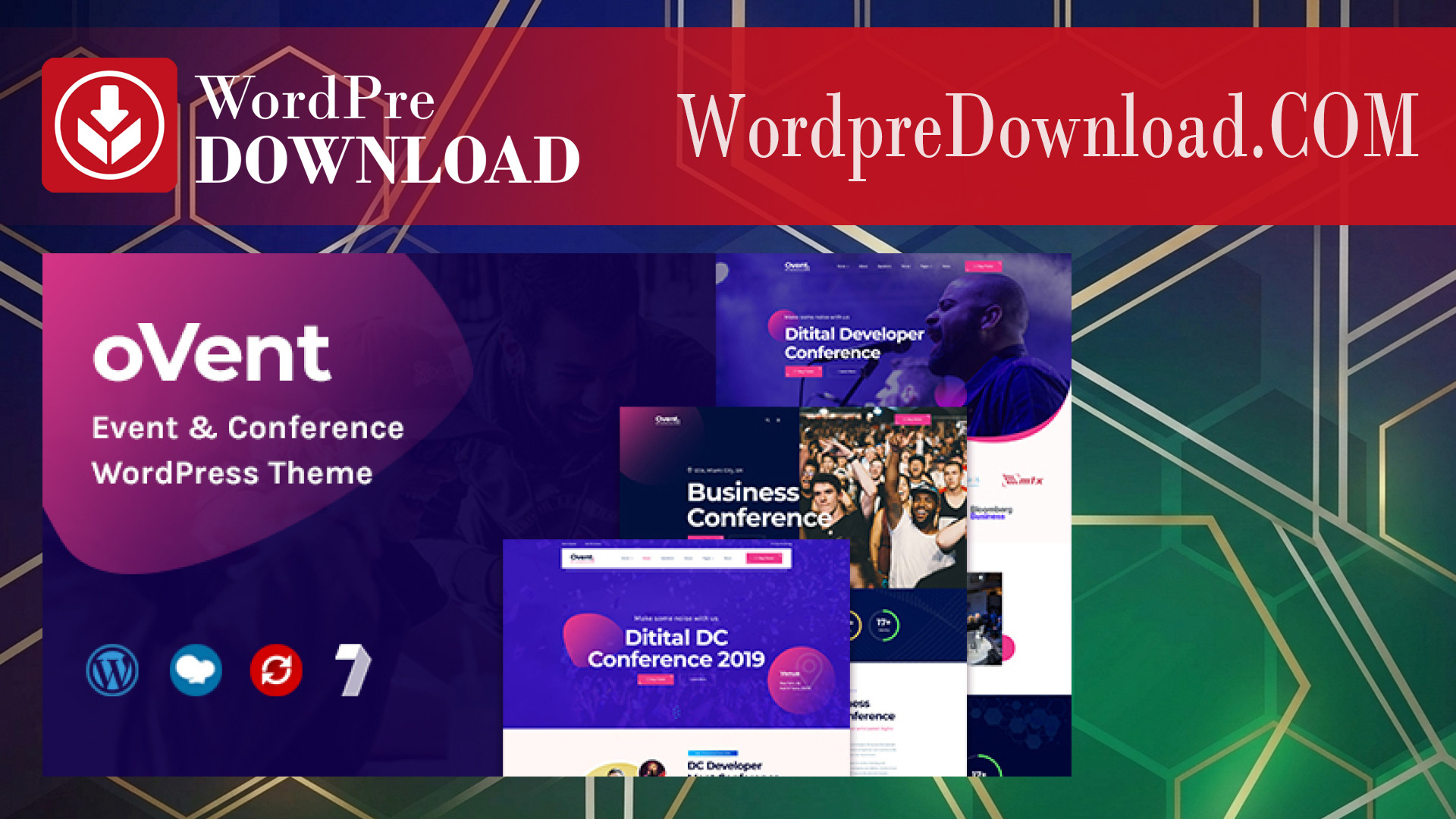 Ovent – Event and Conference WordPress – WordpreDownload.COM
