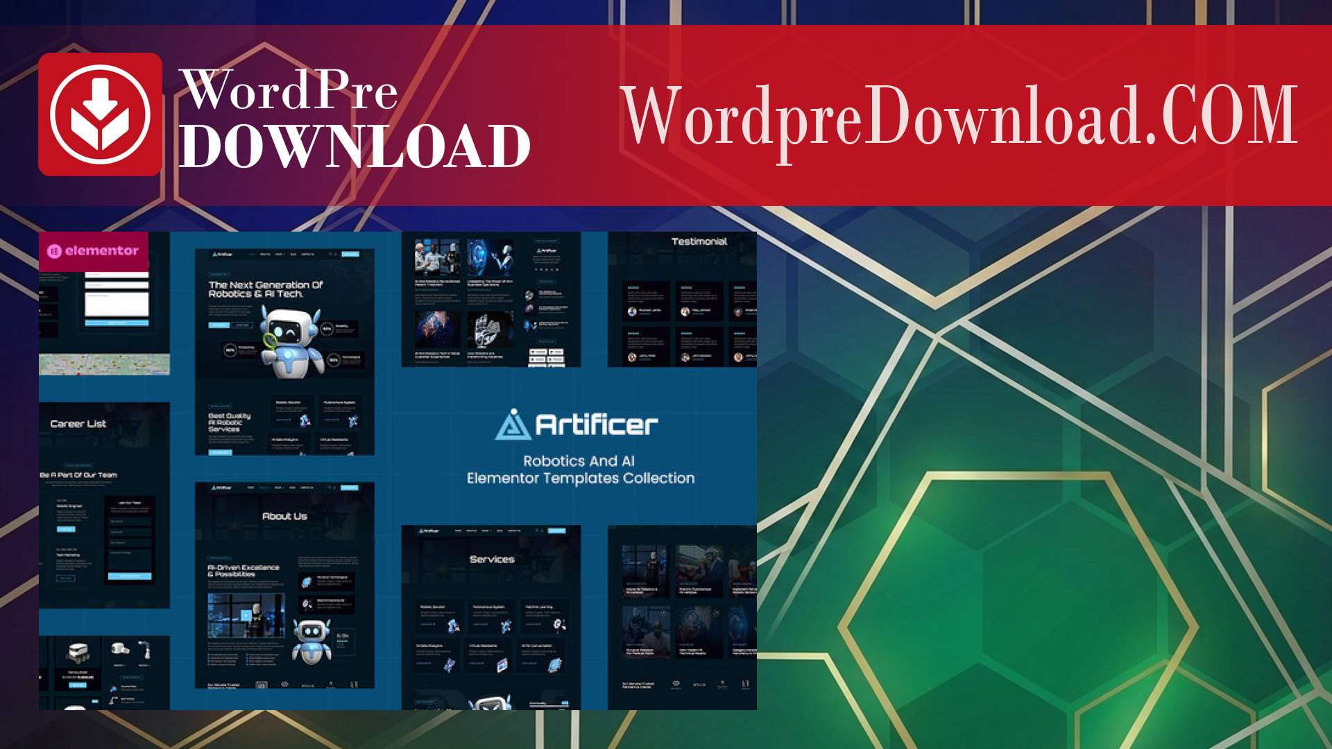Artificer – Robotics and AI Elementor Pro Template Kit – WordpreDownload.COM