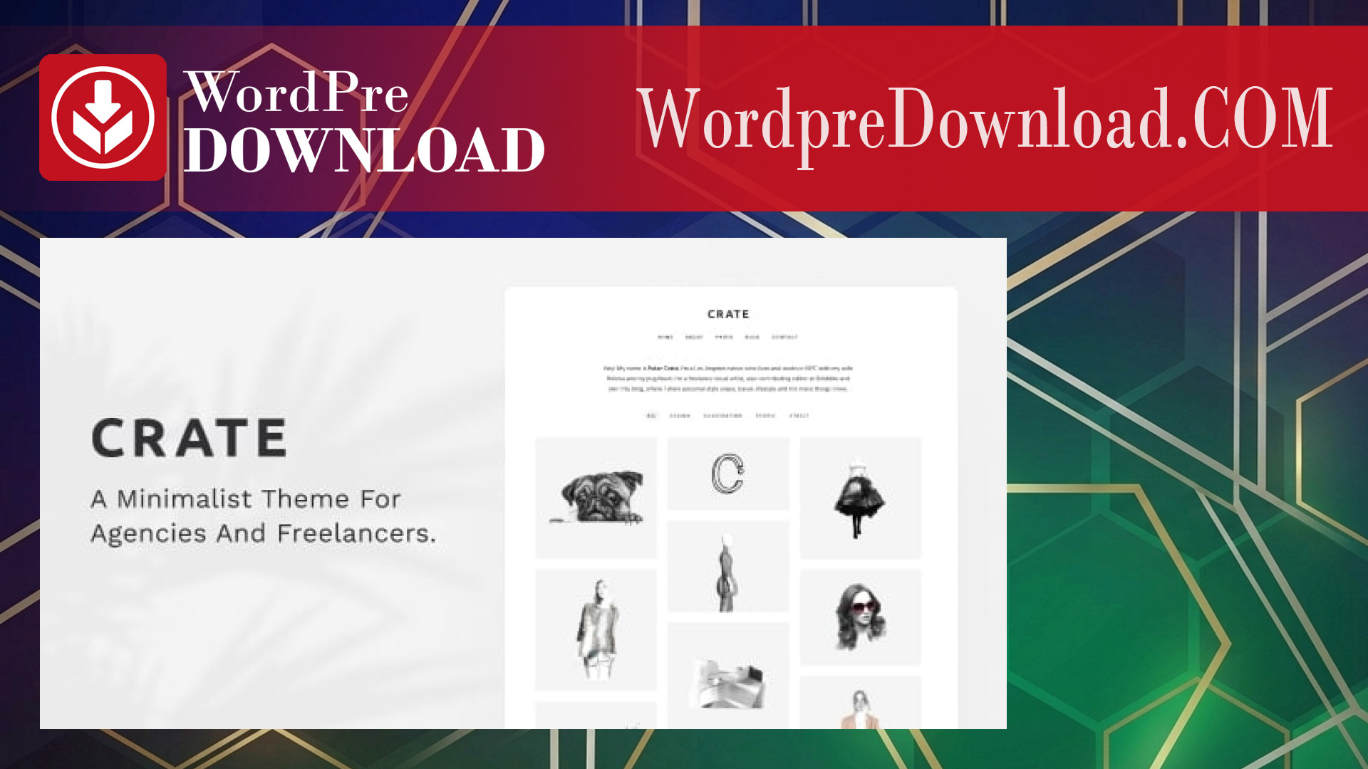 Crate – Minimalist WordPress Theme – WordpreDownload.COM