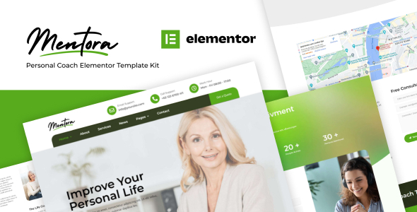 Mentora – Personal Coach Elementor Template Kit – Wordpredownload.com