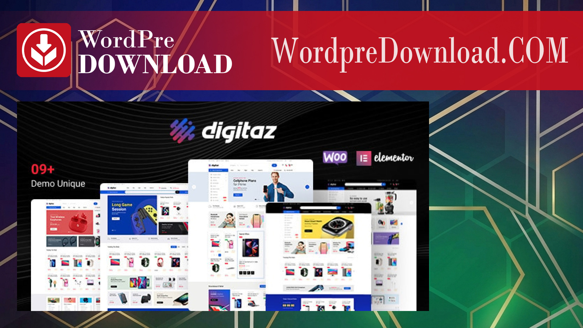 Digitaz – Electronics Elementor WooCommerce Theme – WordpreDownload.COM