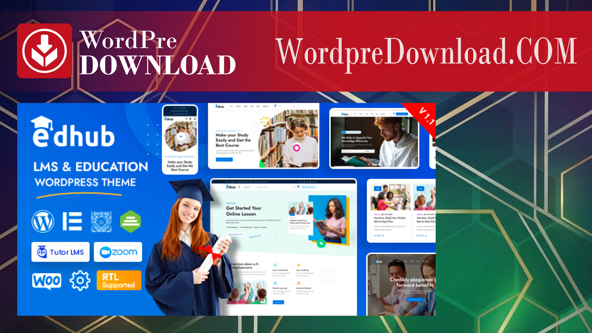 Edhub – Education WordPress Theme – WordpreDownload.COM