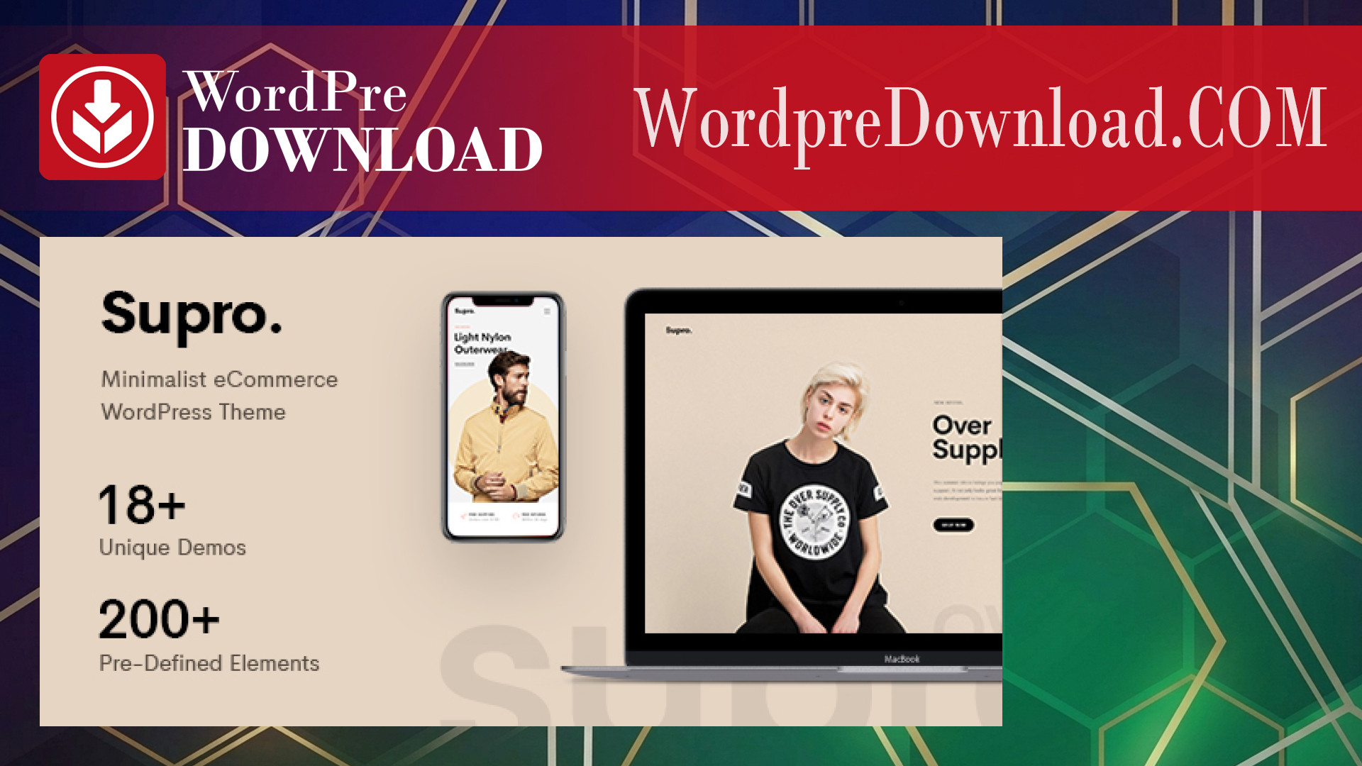 Supro – Minimalist AJAX WooCommerce WordPress Theme – WordpreDownload.COM