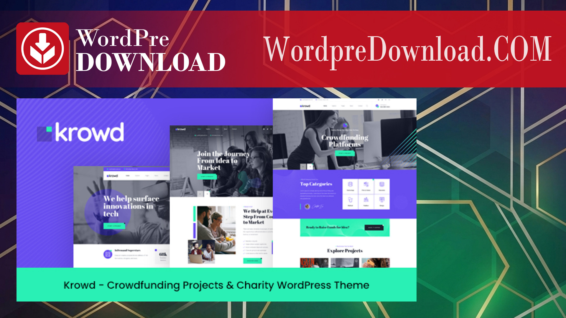 Krowd Crowdfunding and Charity WordPress Theme – WordpreDownload.COM