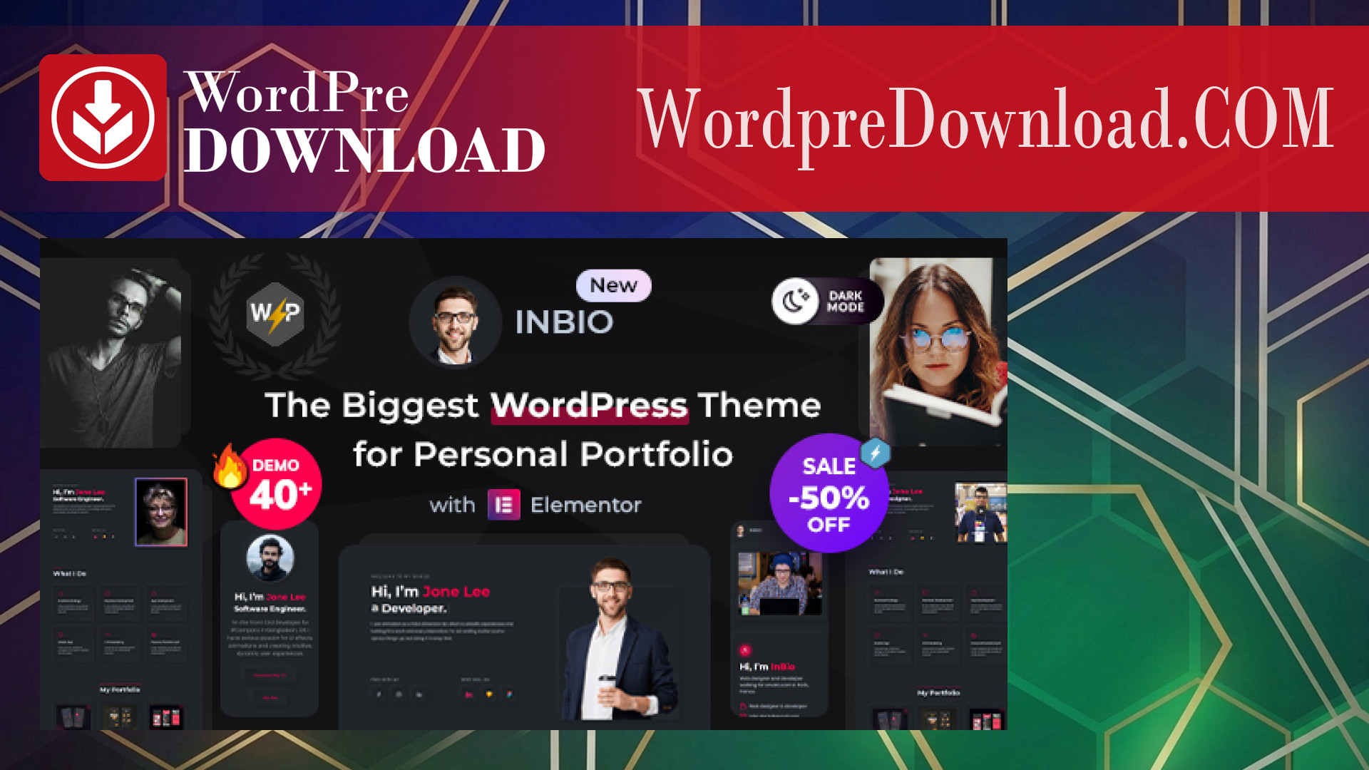 InBio – Personal Portfolio WordPress Theme – WordpreDownload.COM