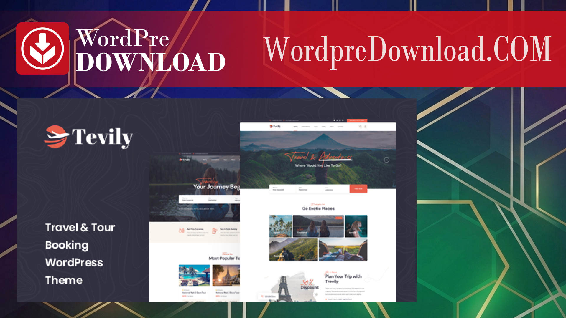 Tevily – Travel and Tour Booking WordPress Theme – WordpreDownload.COM