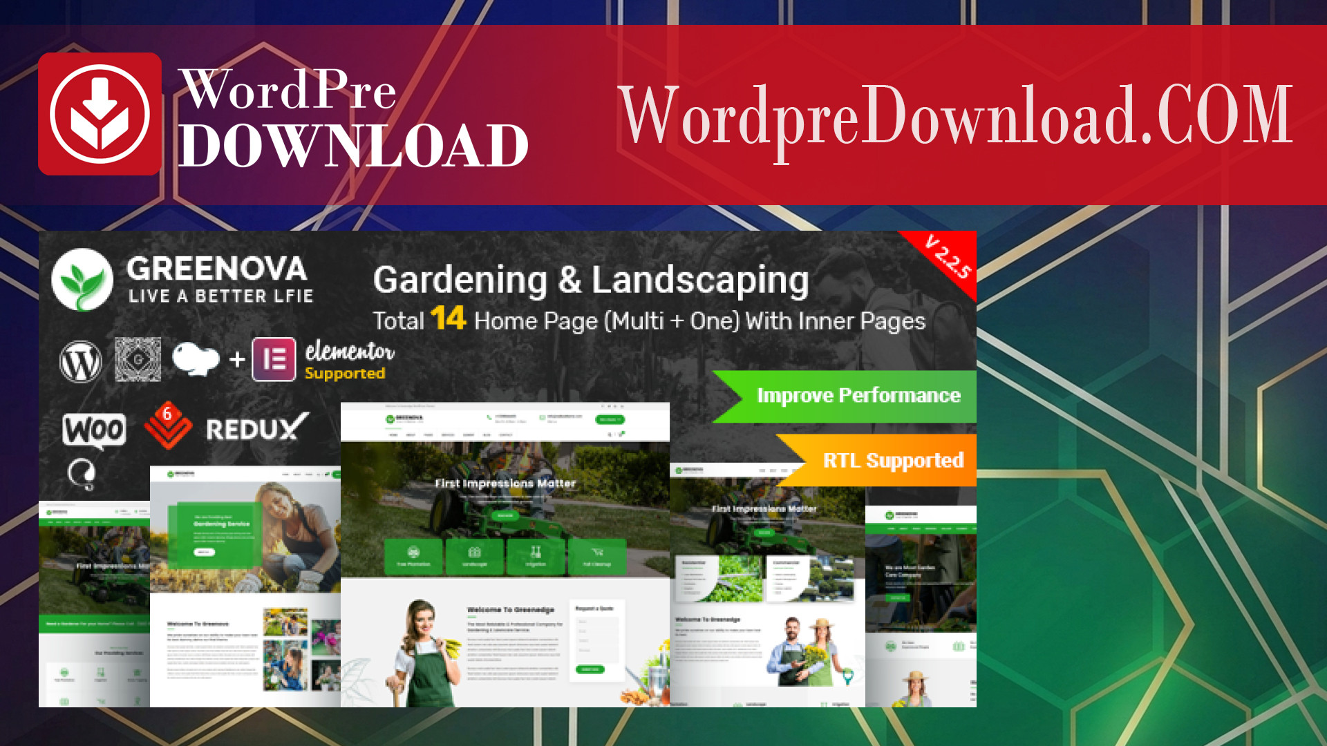 Greenova – Gardening & Landscaping WordPress Theme – WordpreDownload.COM