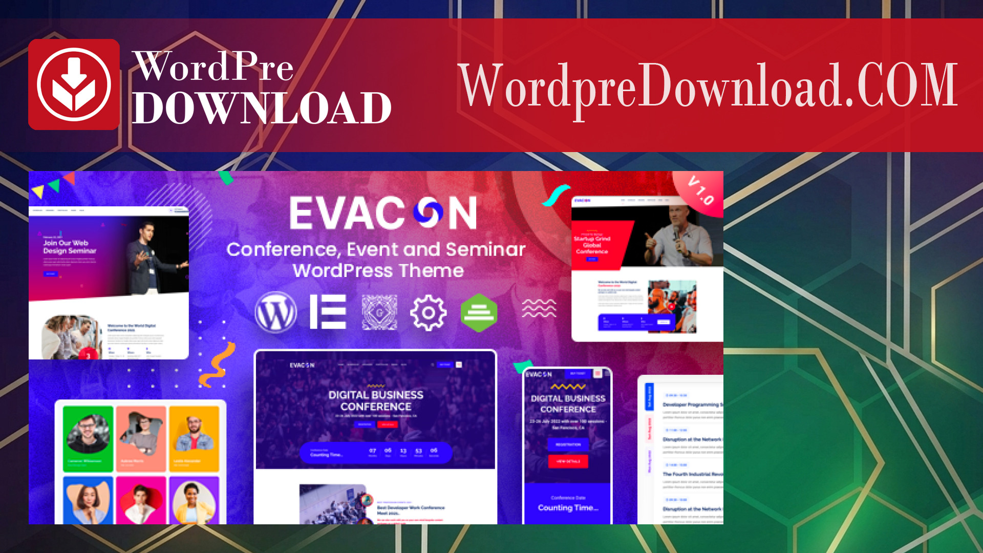 Evacon – Event and Conference WordPress Theme – WordpreDownload.COM