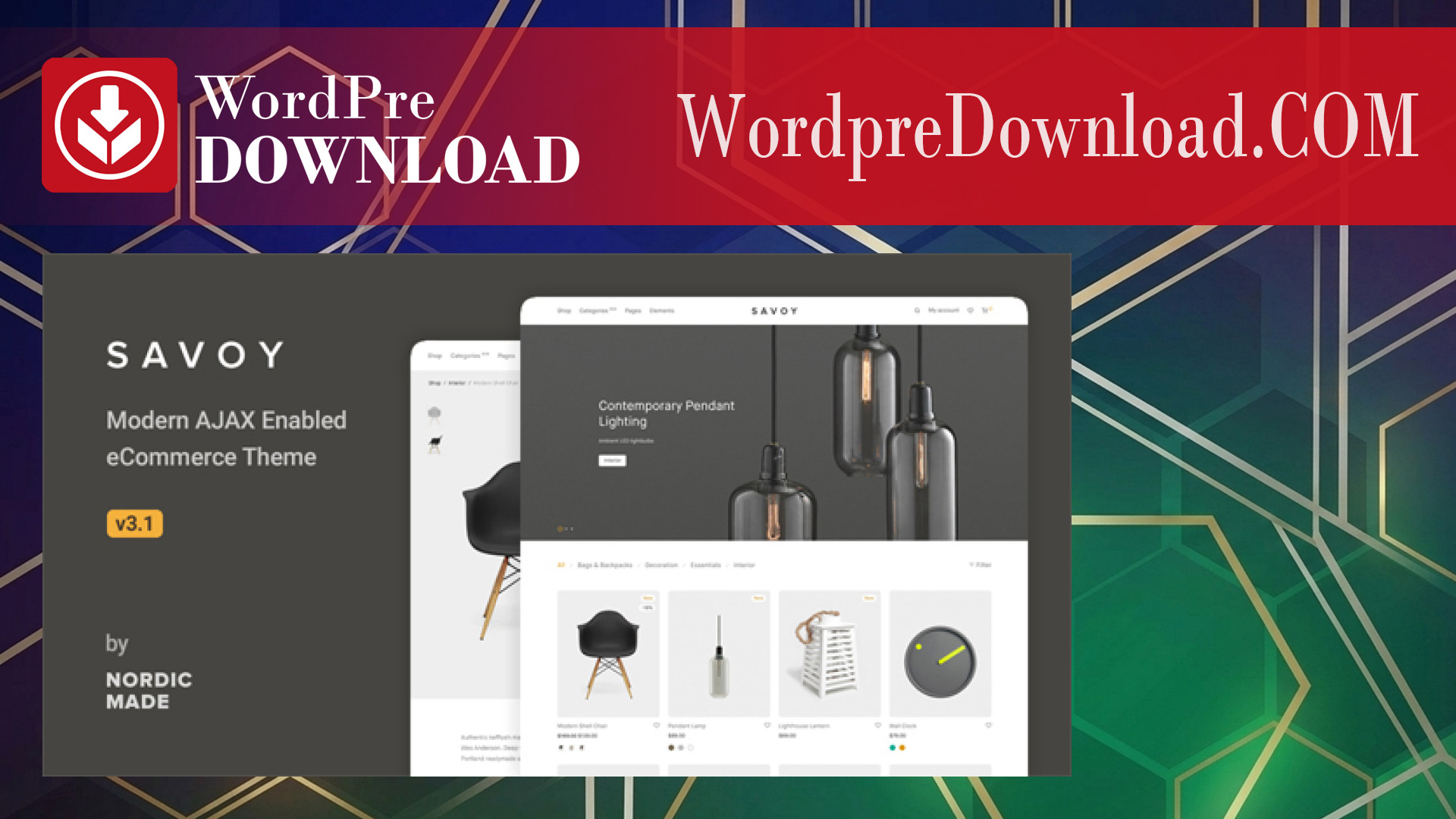 Savoy Minimalist AJAX WooCommerce Theme – WordpreDownload.COM