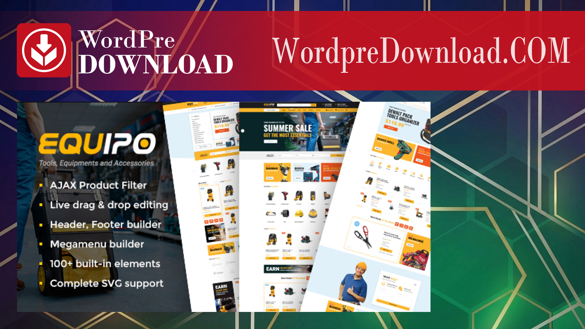 Equipo – Parts And Tools WordPress WooCommerce Theme – WordpreDownload.COM