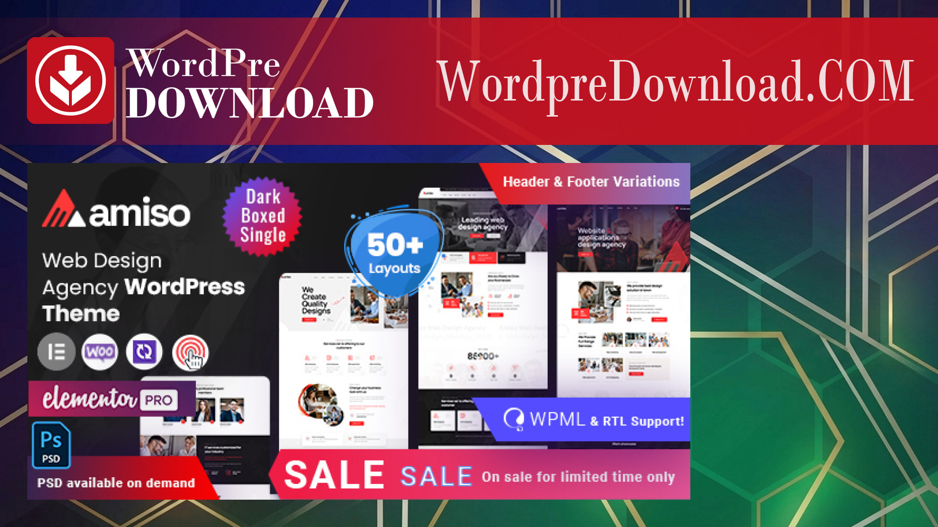 Amiso – Web Design Agency – WordpreDownload.COM