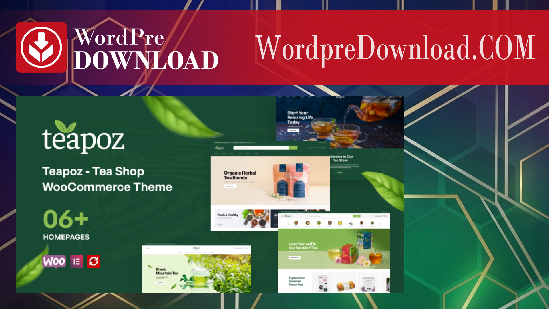 Teapoz – Tea Shop WooCommerce Theme – WordpreDownload.COM